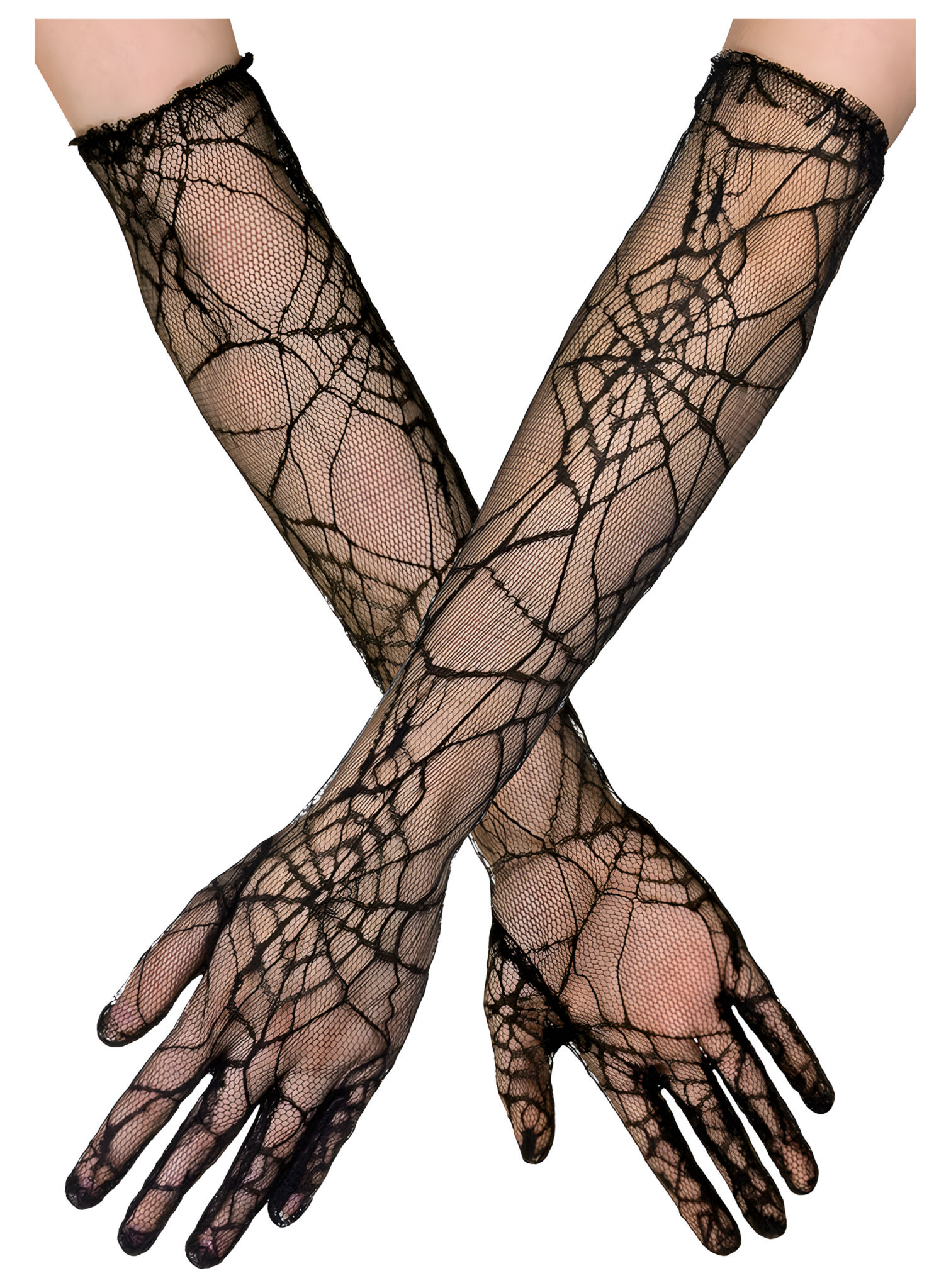 Spiderweb-ellebooghandschoenen