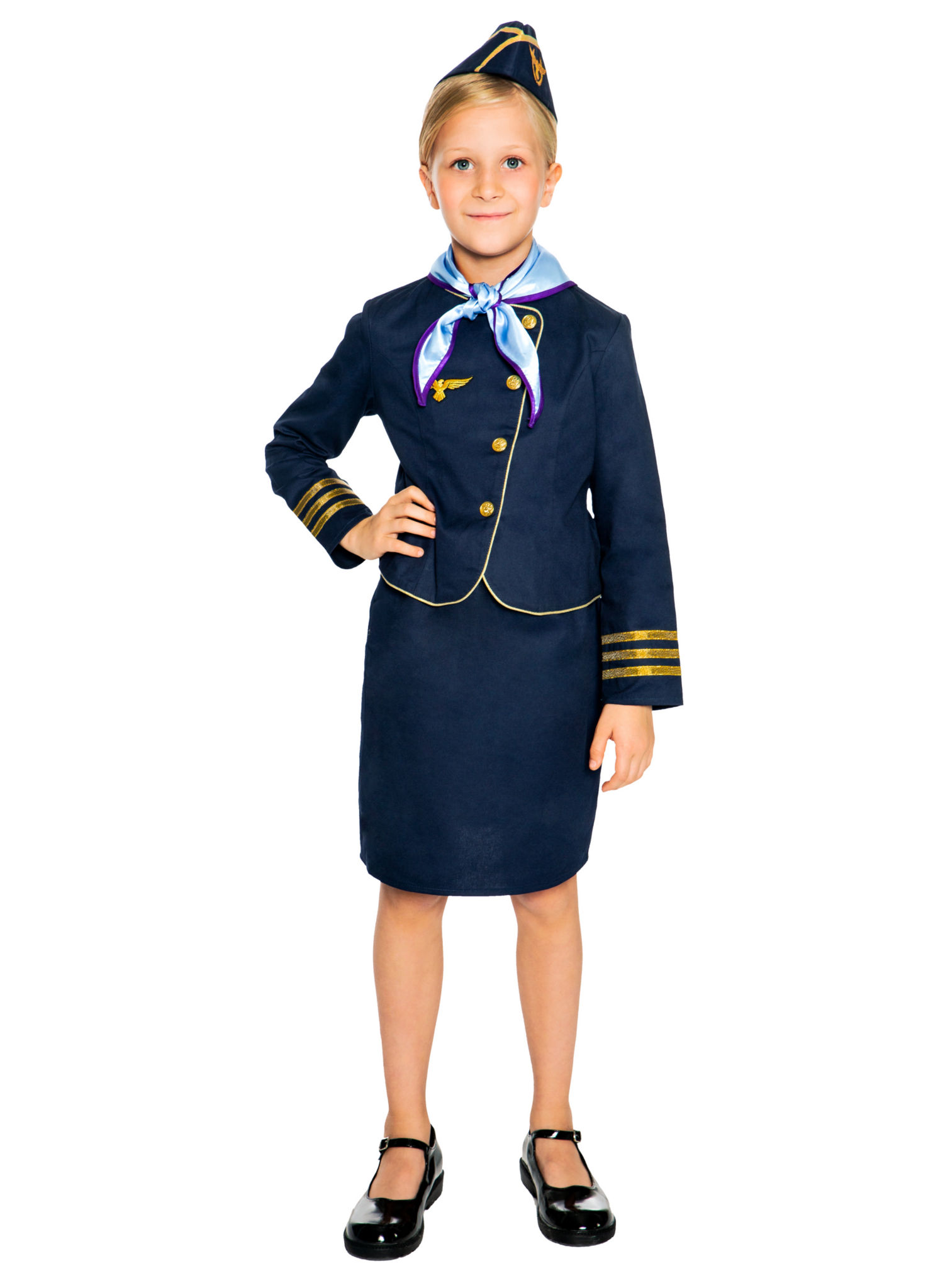 Stewardess Kinderkostüm