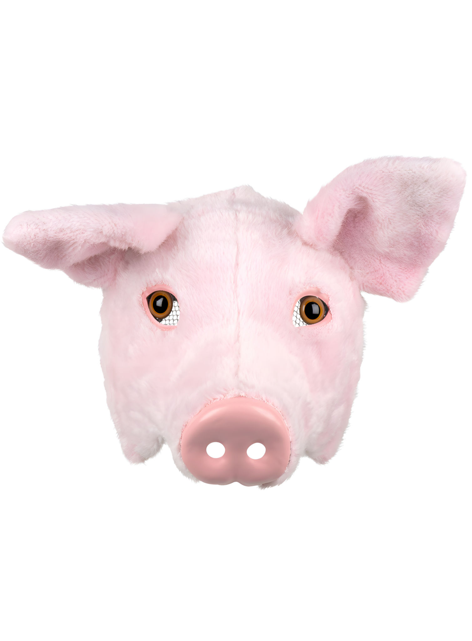 Schwein Halbmaske aus Plüsch
