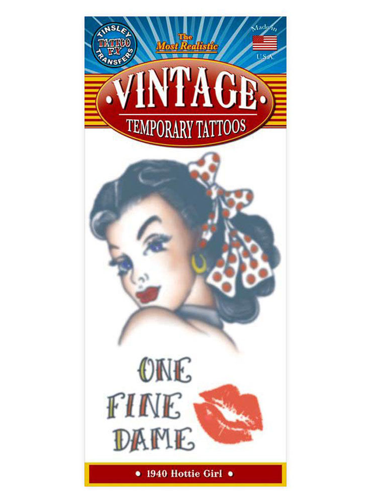 One Fine Dame Vintage Plak-Tattoo