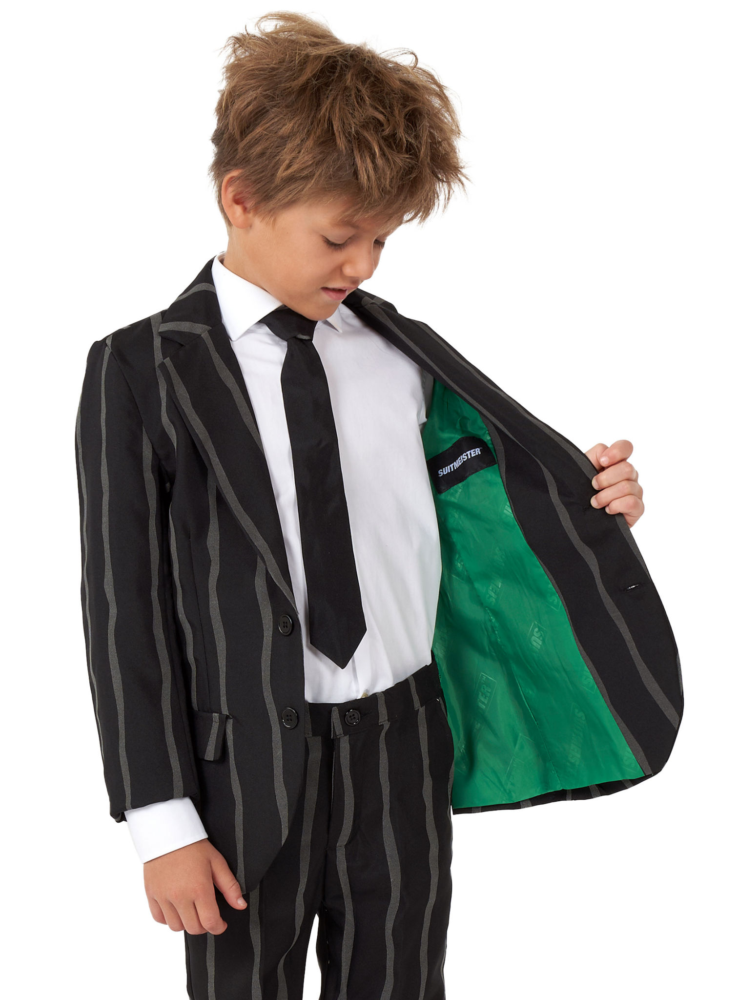 SuitMeister Boys Glow in the Dark Nadelstreifen Anzug für Kinder