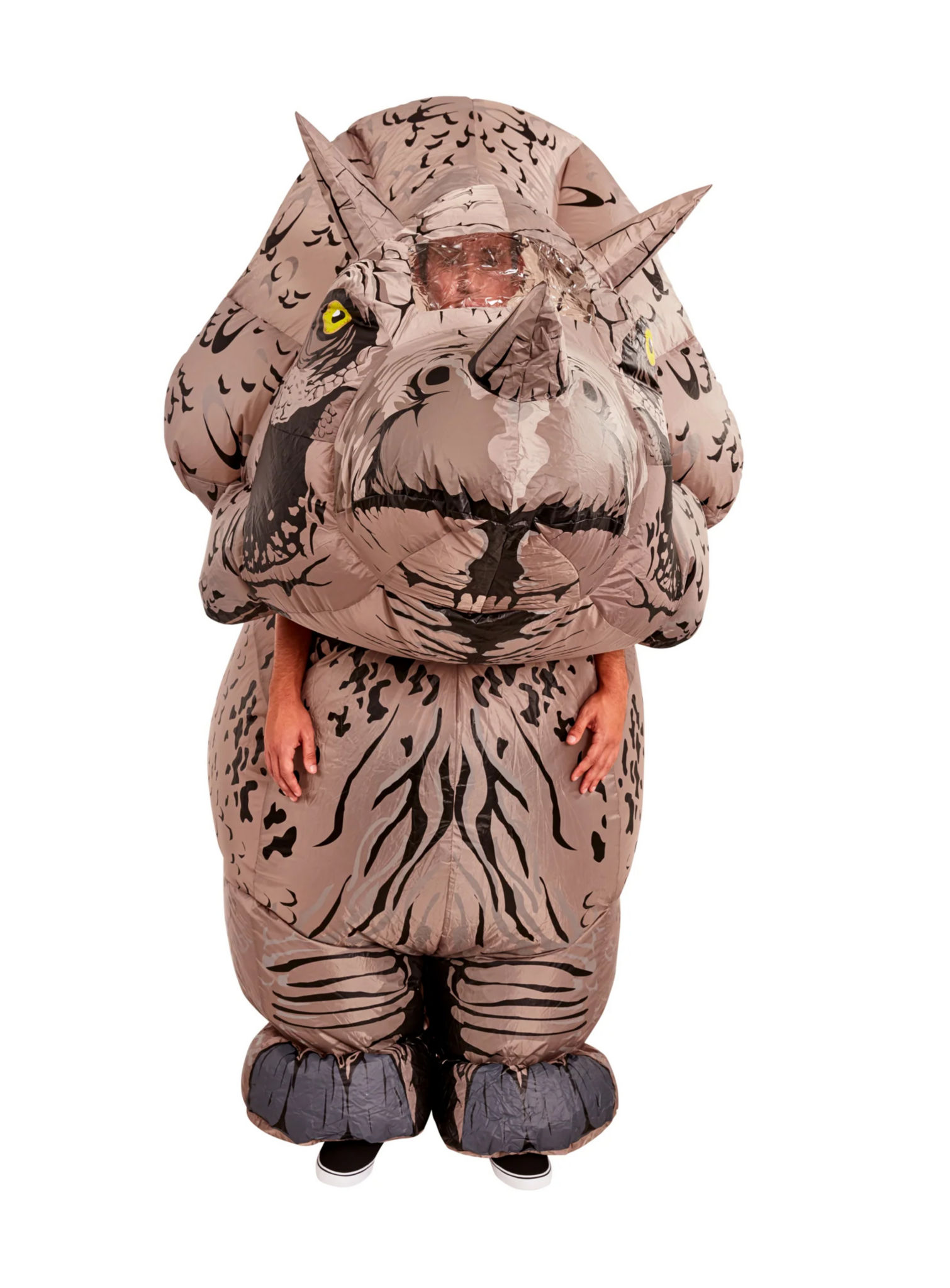 Jurassic World – opblaasbaar Triceratops-dinosaurus kostuum