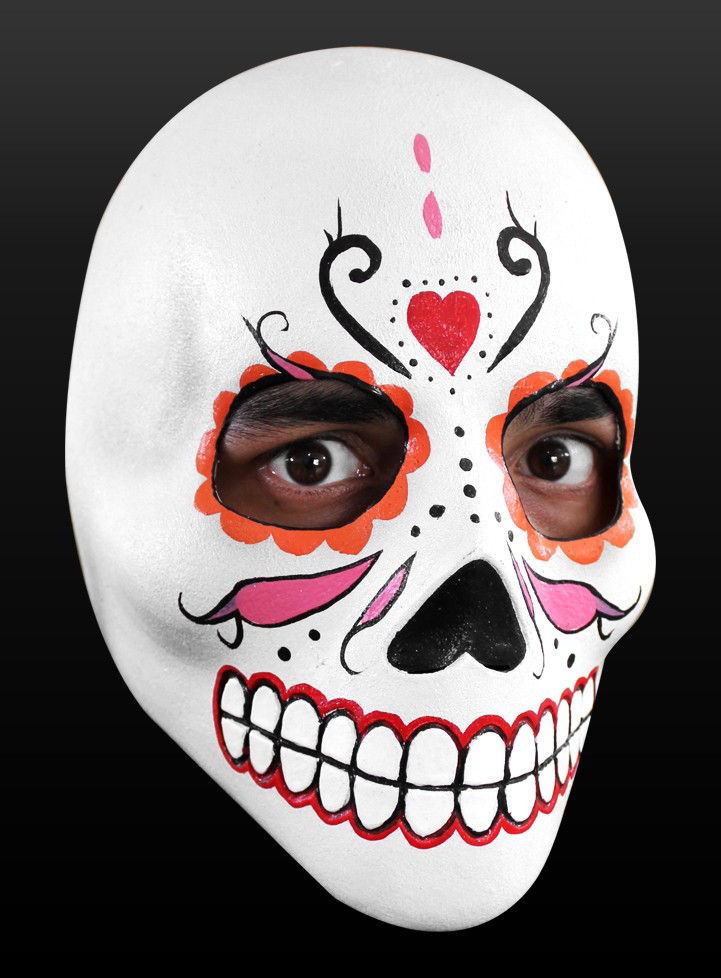 Tag der Toten-Maske  aus Latex