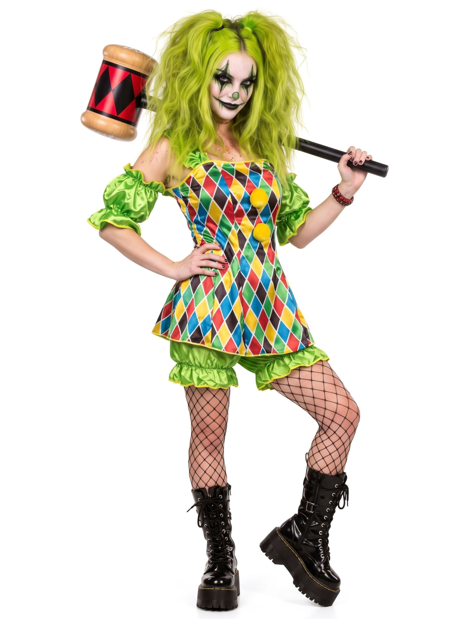 Halloween & Horror Clown Damen Kostüm