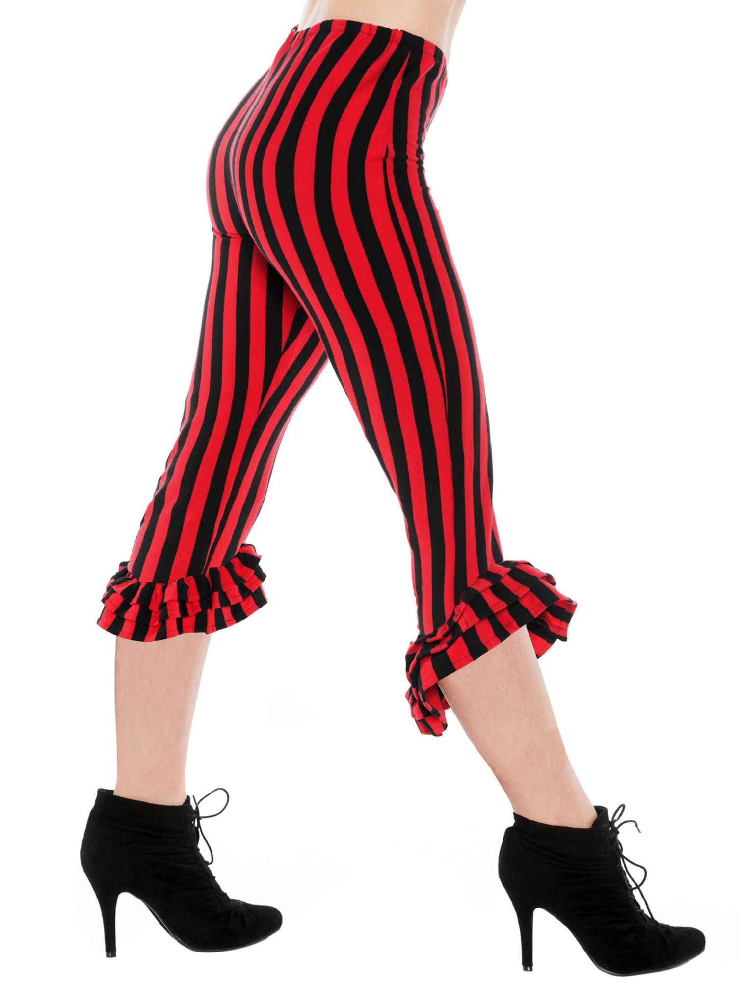 Capribroek Met Ruches Rood