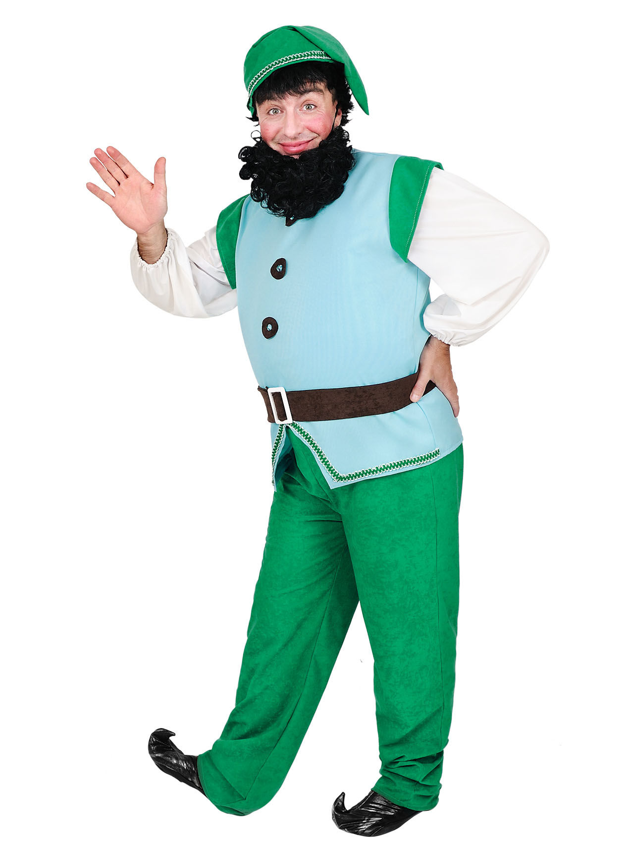 Klassischer Zwerg blau Kostüm