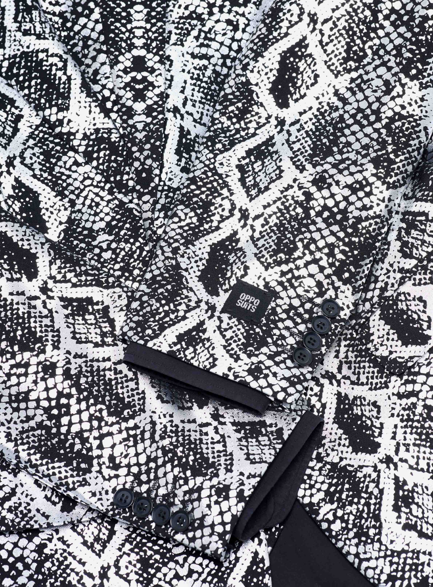 OppoSuits Silver Snakes Anzug