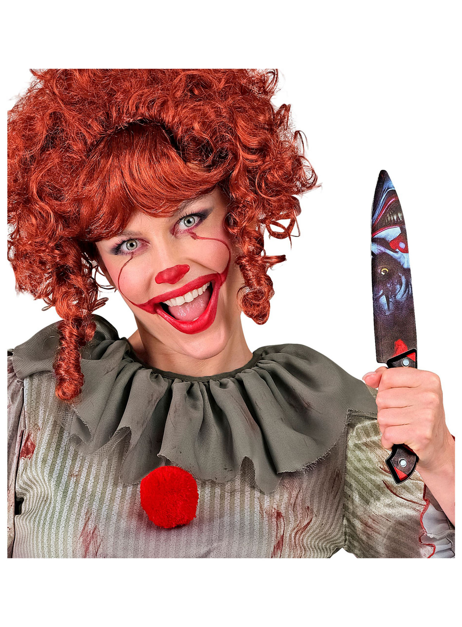 Horror Clown Messer – Spielzeugwaffe 31 cm