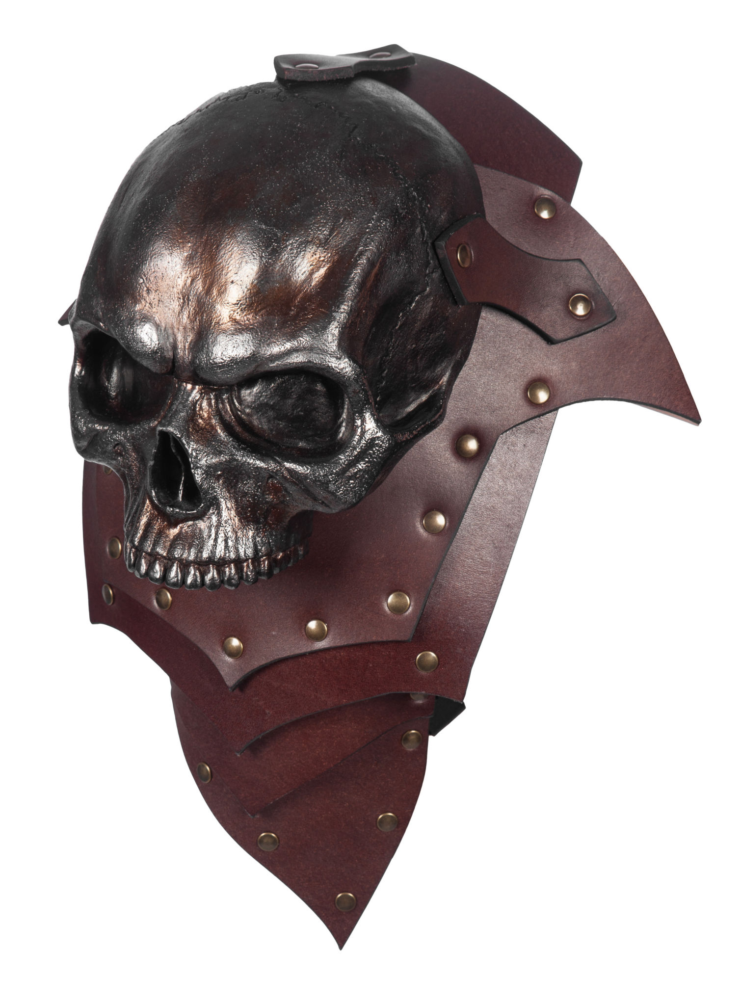 Lederschultern - Knochenfürst Metallfarben (Paar)