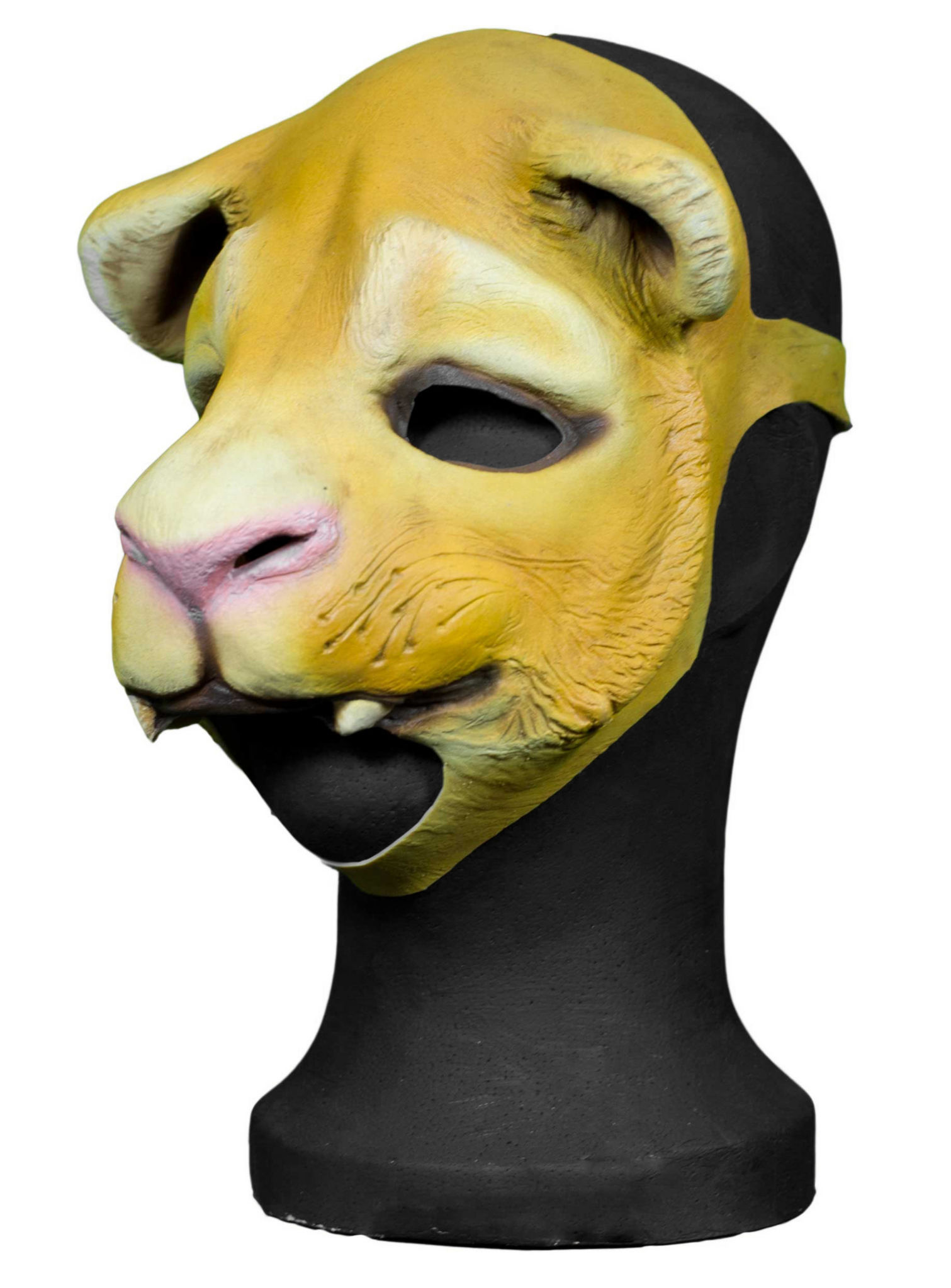 Freundlicher Löwe kinnfreie Maske aus Latex