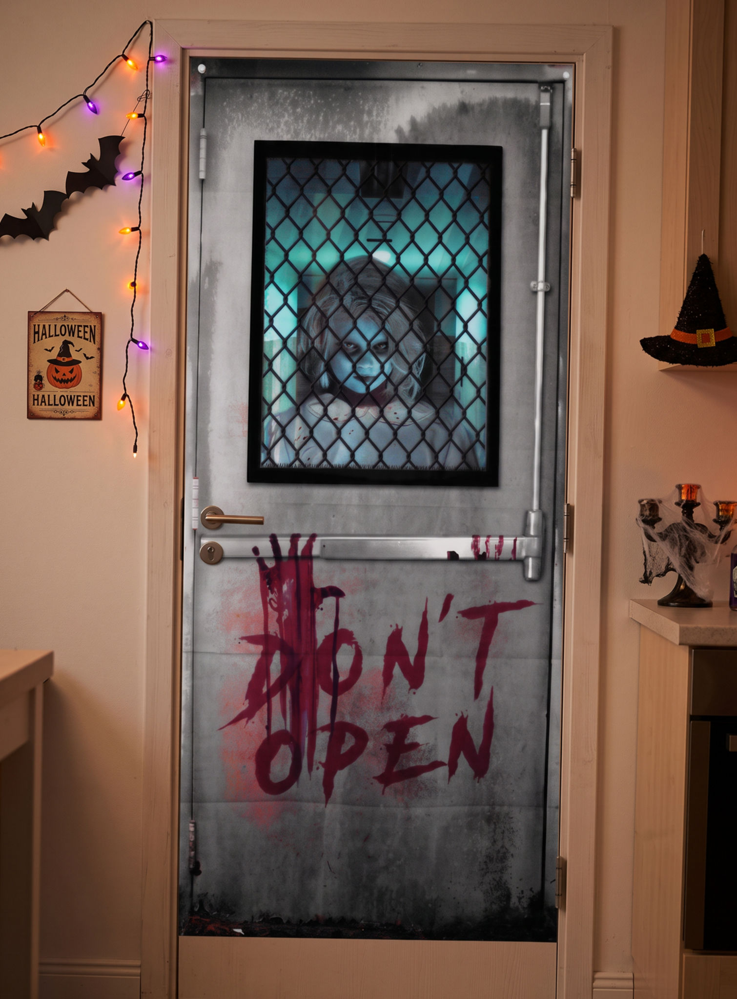 Don't Open Halloween Fensterdeko