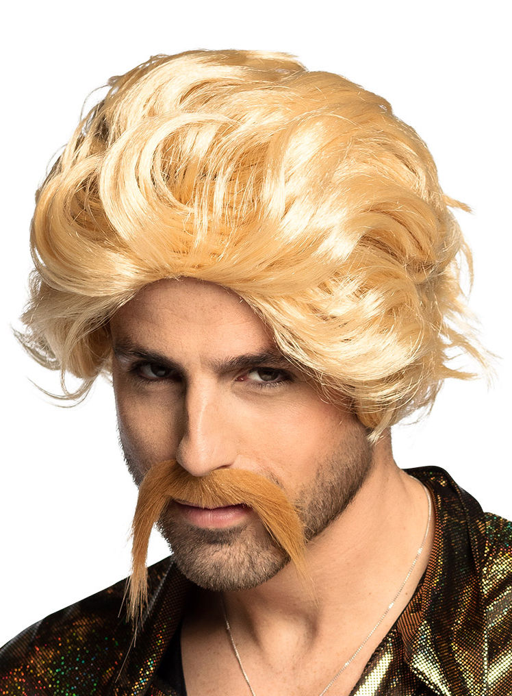 Blonder Macker Perücke und Bart