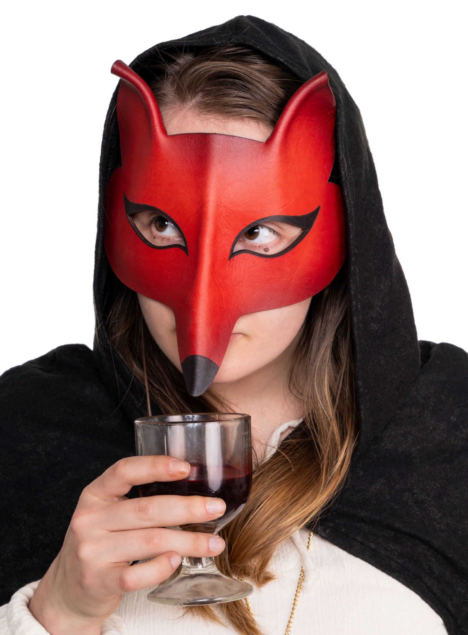Volpe Femmina de cuoio Venezianische Ledermaske