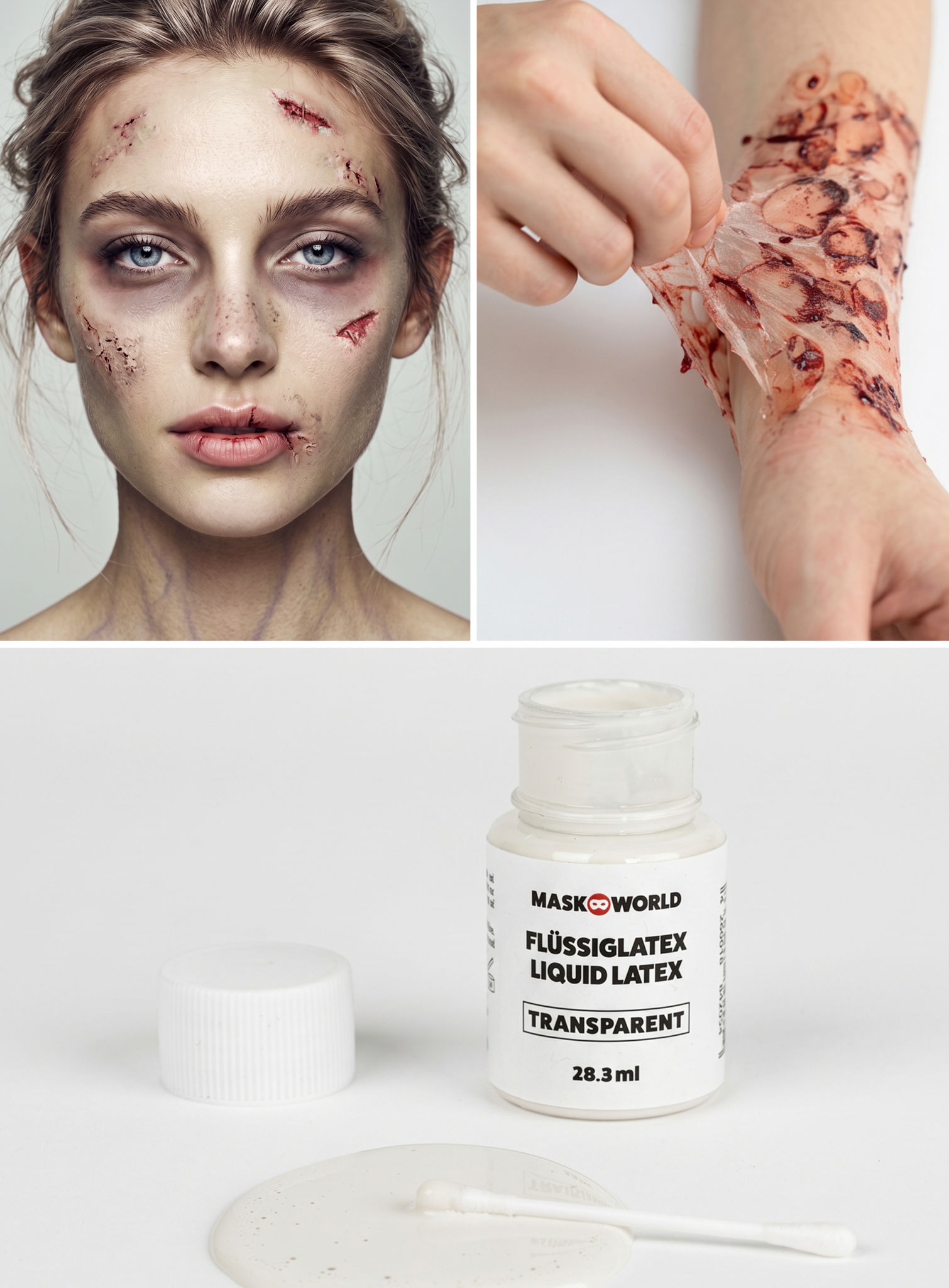 Horrorhaut Flüssiglatex transparent 28,3 ml