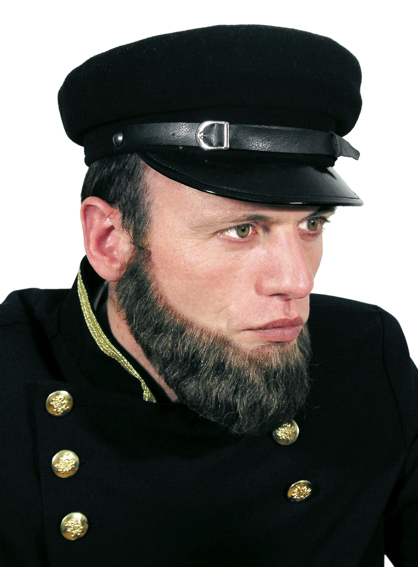 Vollbart Lincoln mit Echthaar Anteil