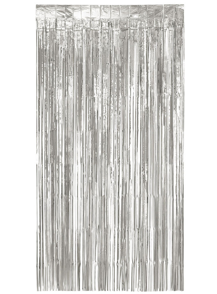 Türvorhang silber-metallic