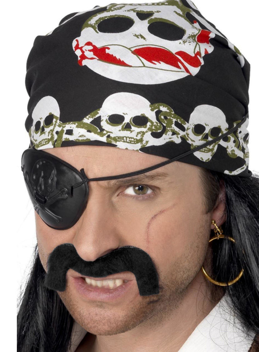 Piraten hoofddoek om zelf te knopen