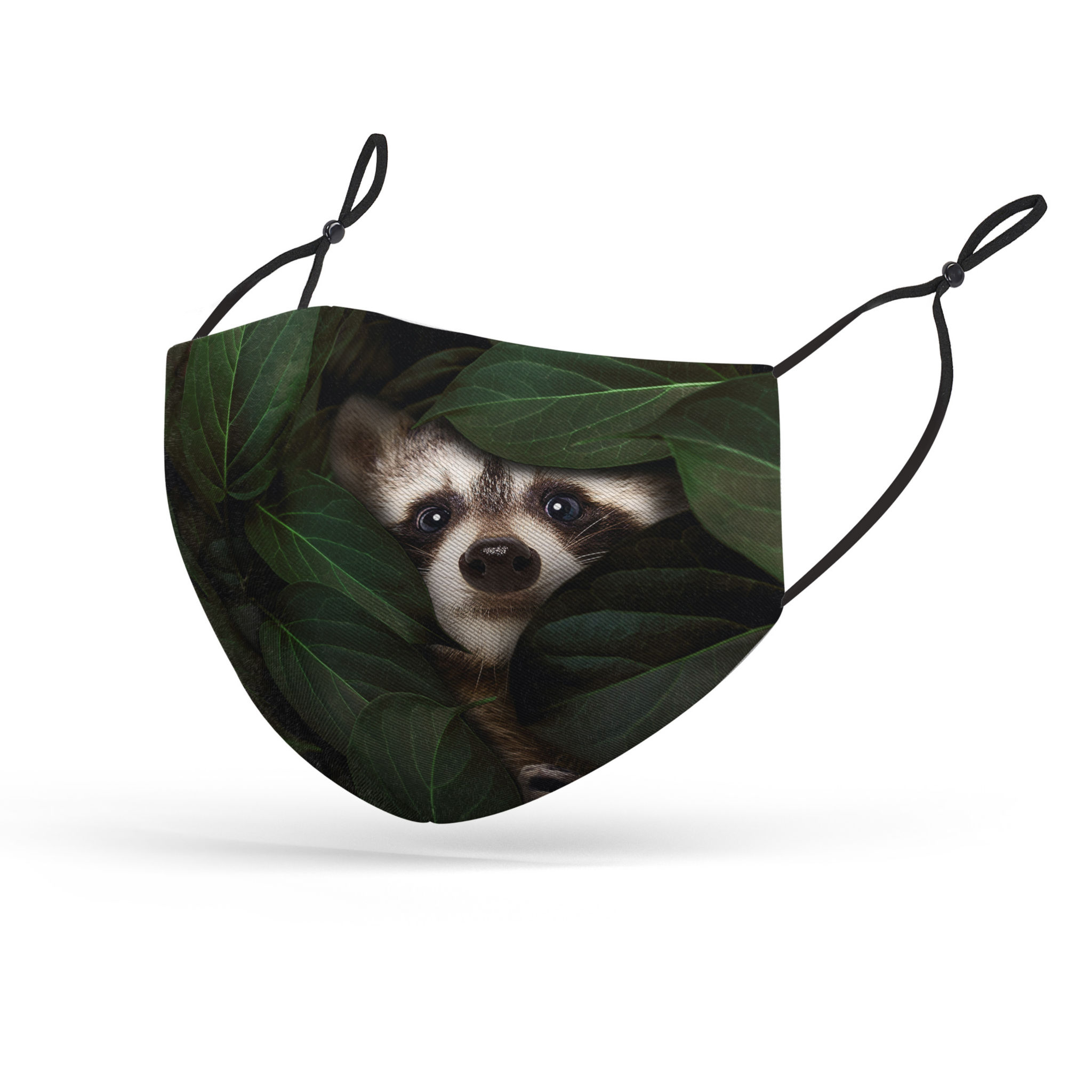 Stoffmaske für Kinder Waschbär