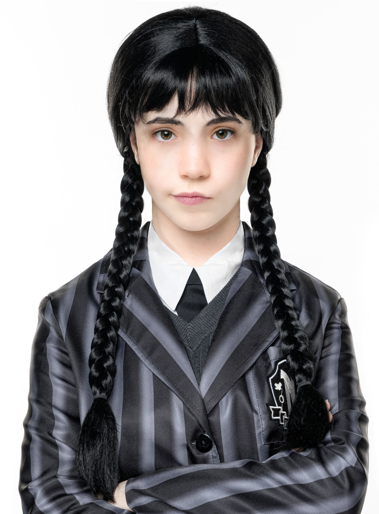 Goth Girl Perücke für Kinder
