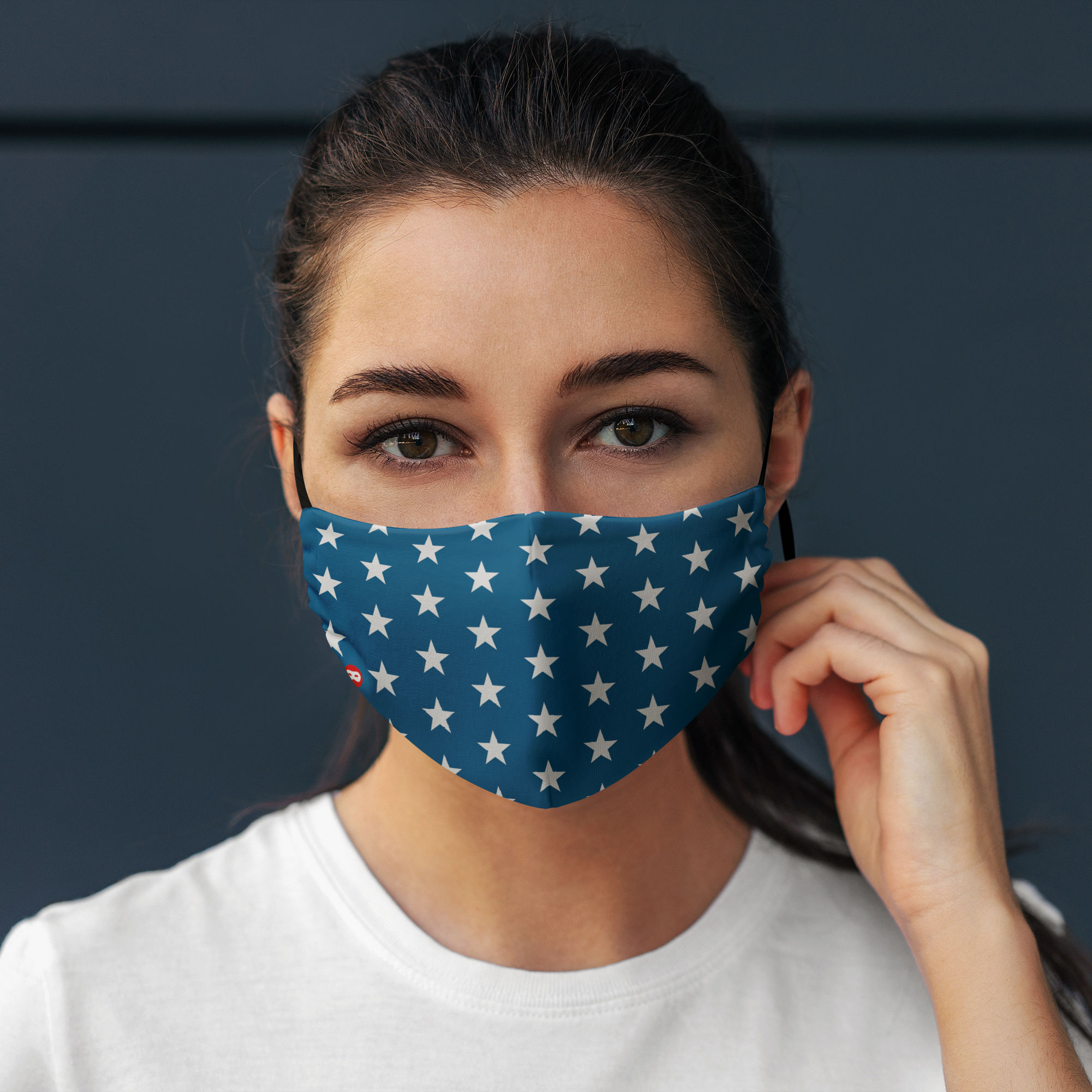 Stoffmaske für Kinder Sterne