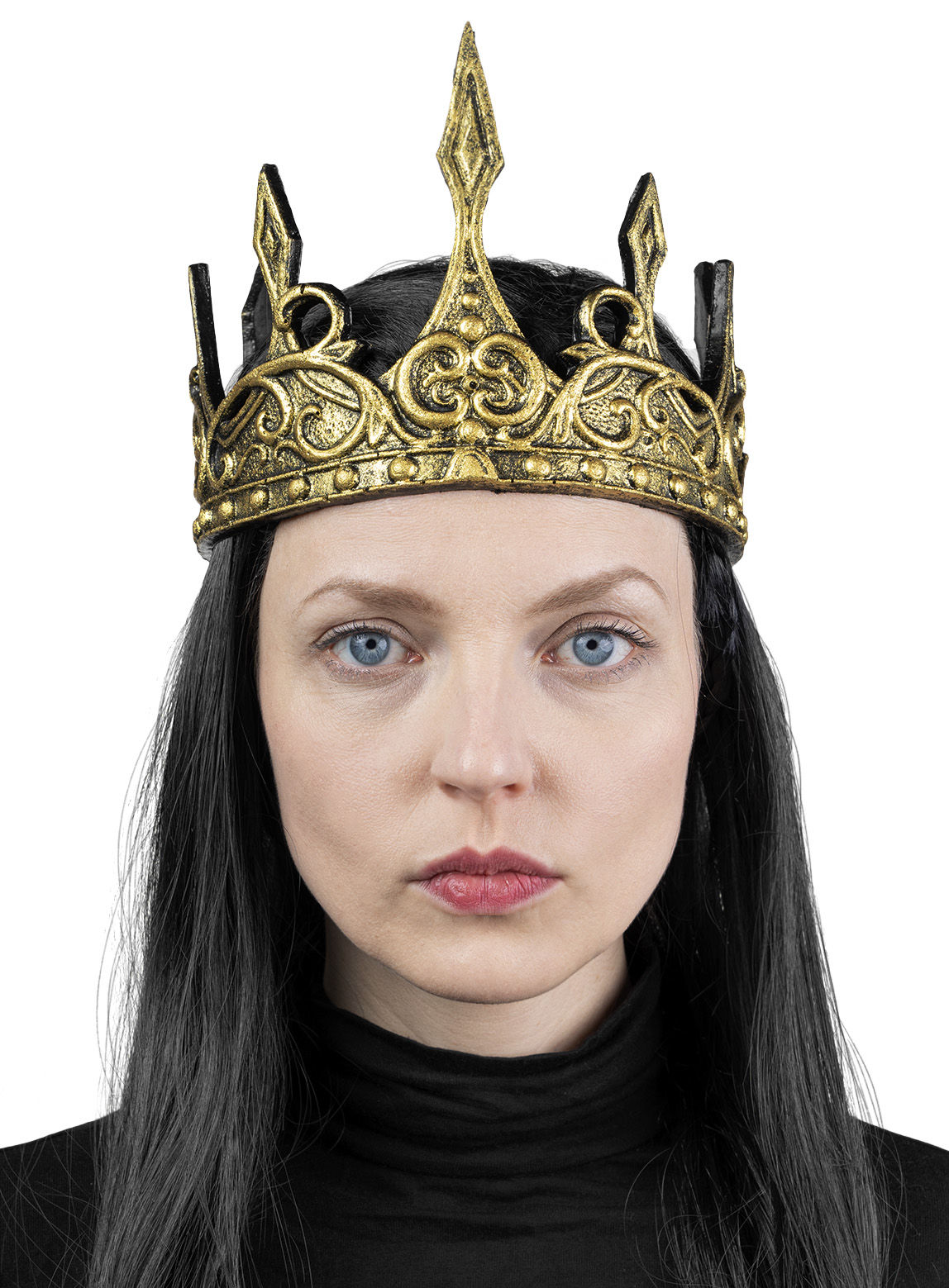 Fantasy Königskrone gold aus Gummischaum
