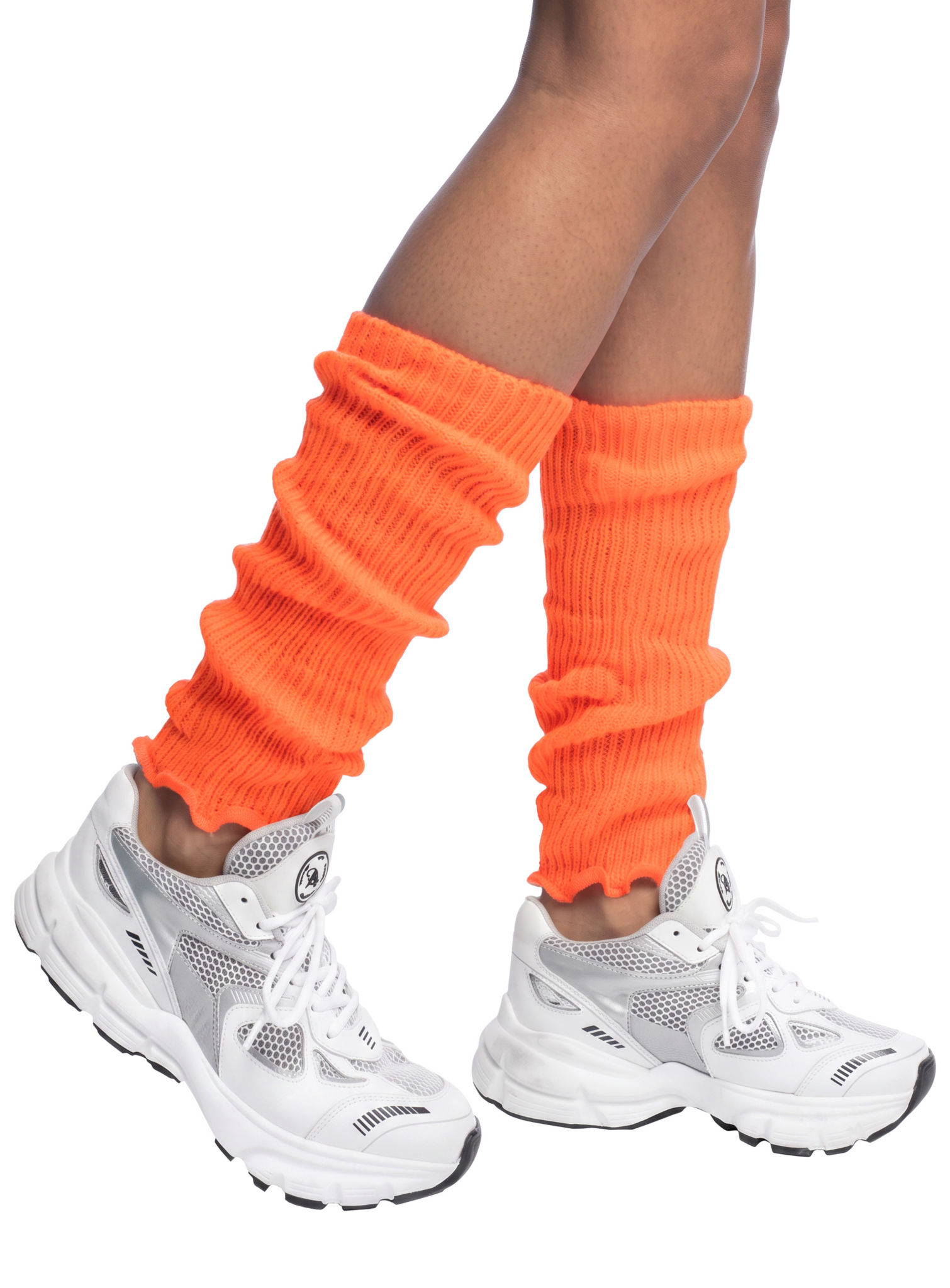 Retro-Beinstulpen neon-orange