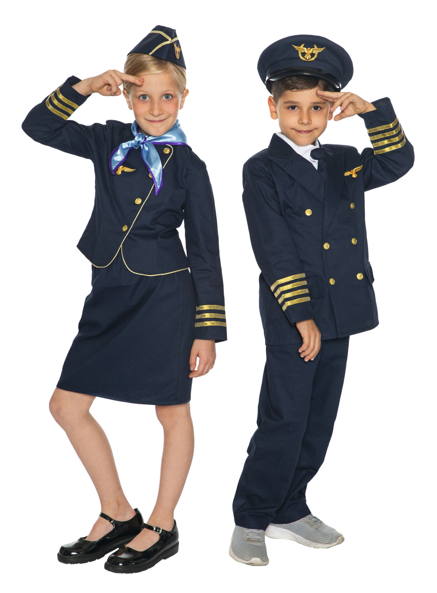 Stewardess Kinderkostüm