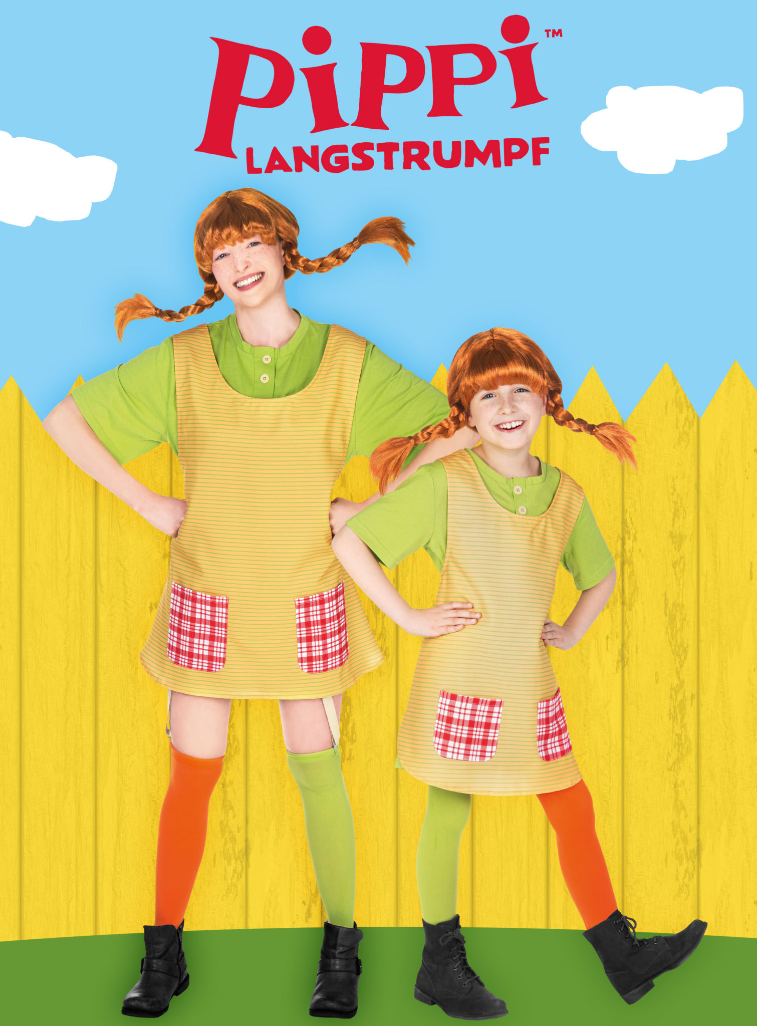Pippi Langstrumpf Perücke