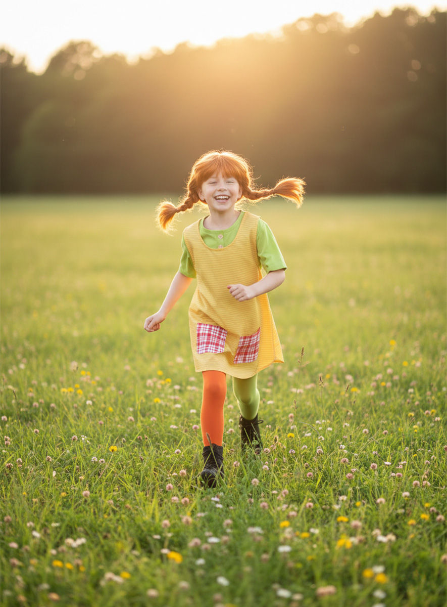 Pippi Langstrumpf Kostüm für Kinder