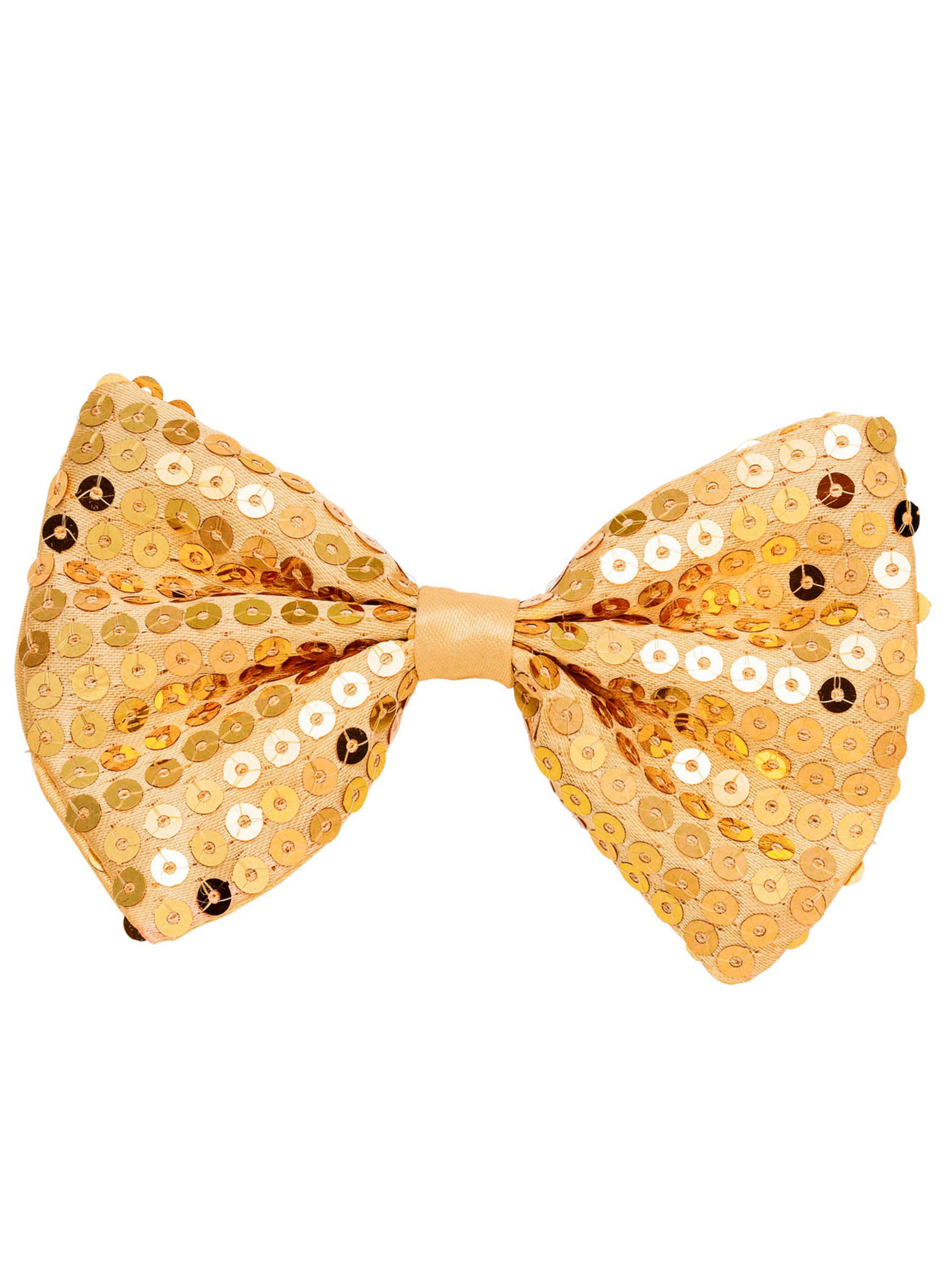 Fliege Pailletten gold