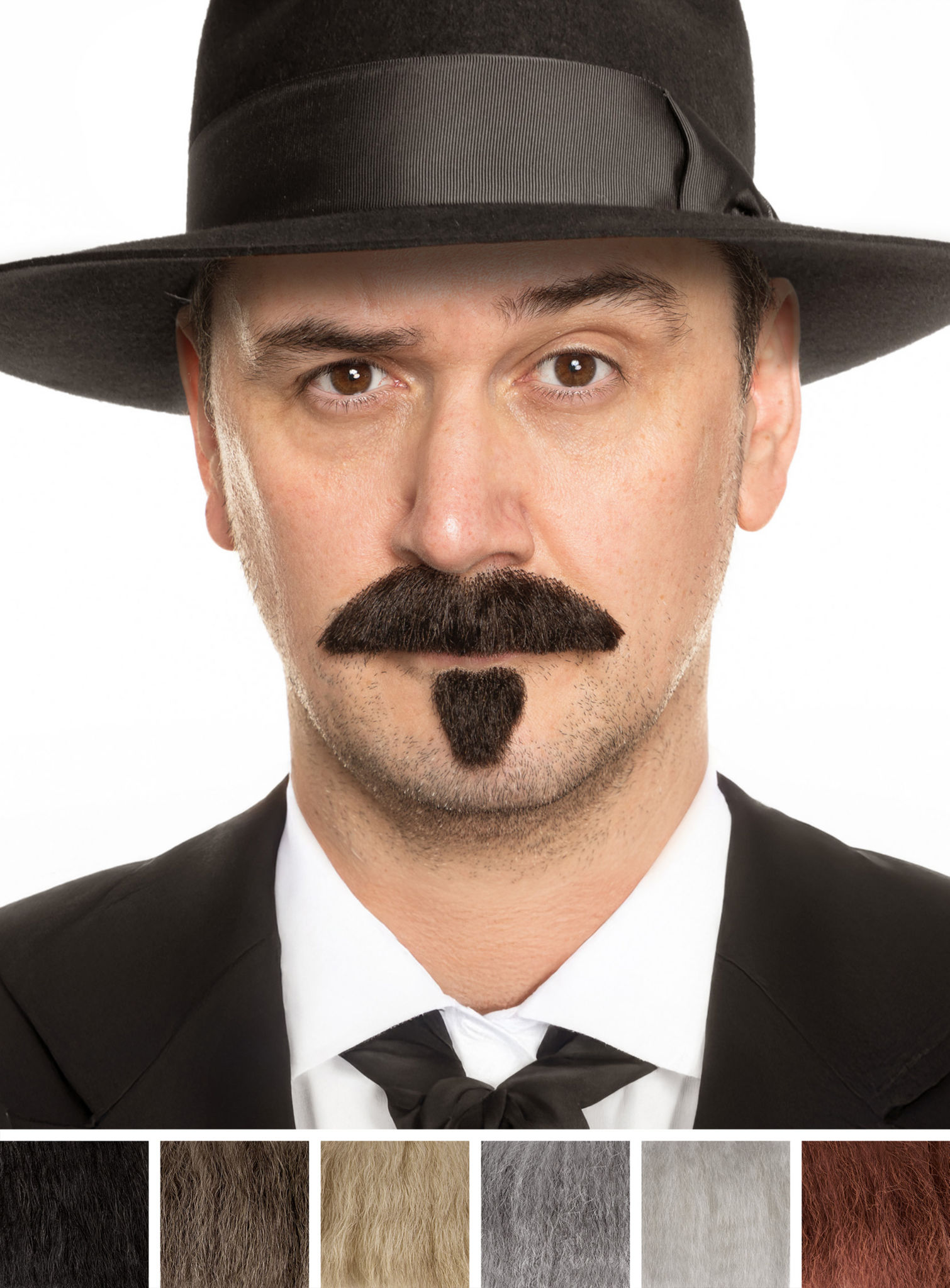 Bartset Marshal mit Schnurrbart und Soulpatch