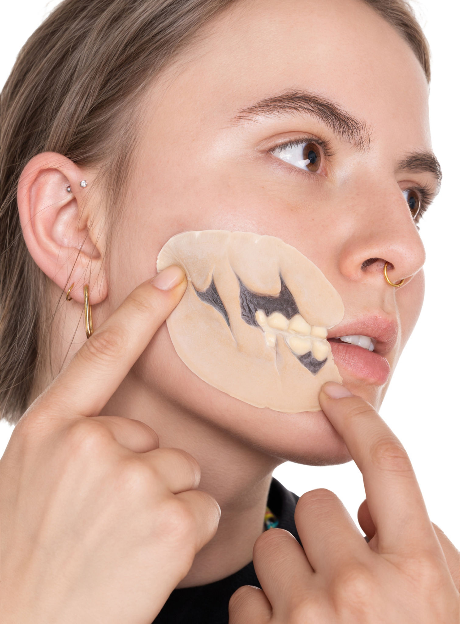 Zombiewunde Latexapplikation