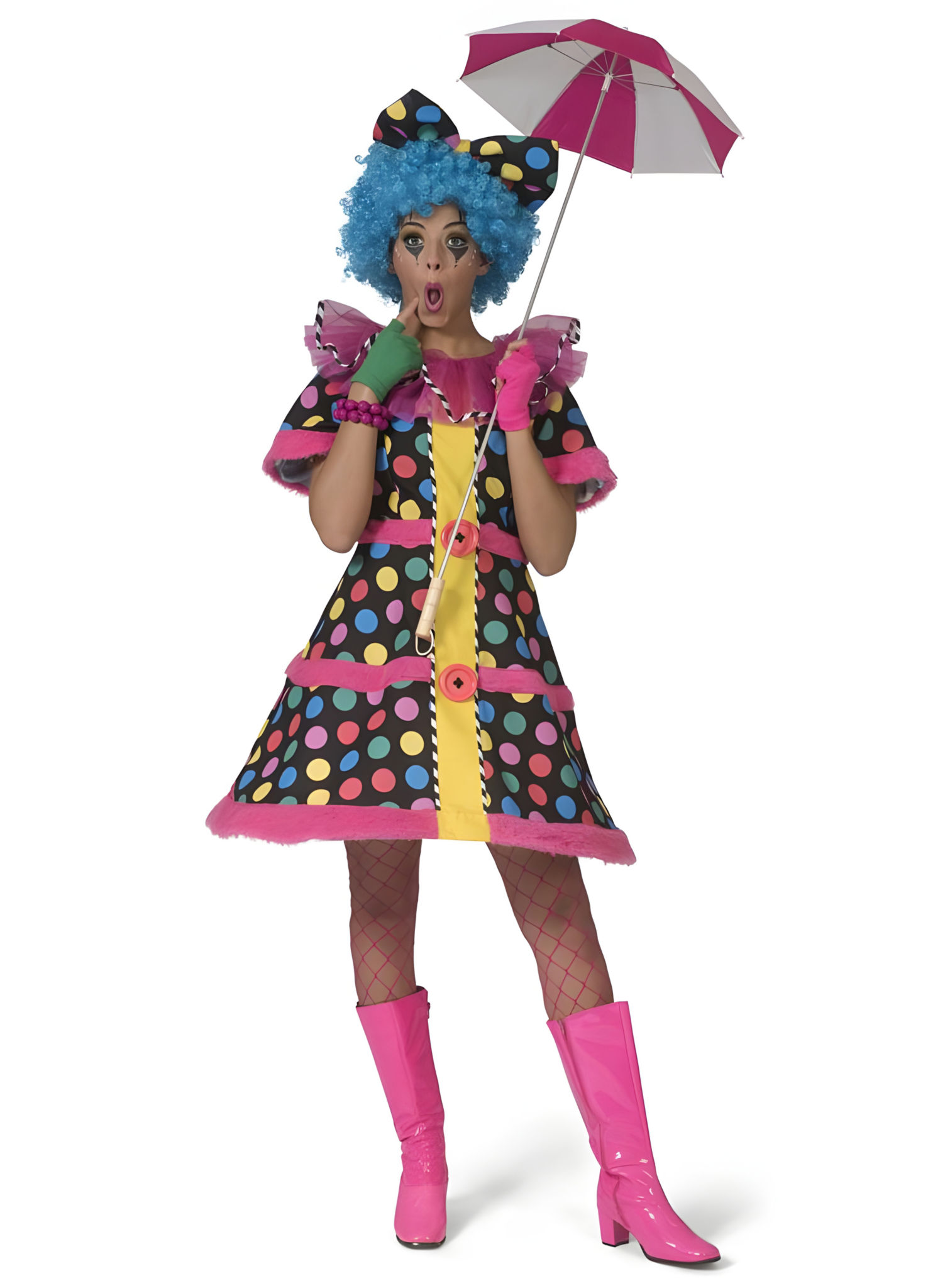 Funny Dolly Clownskostüm für Damen