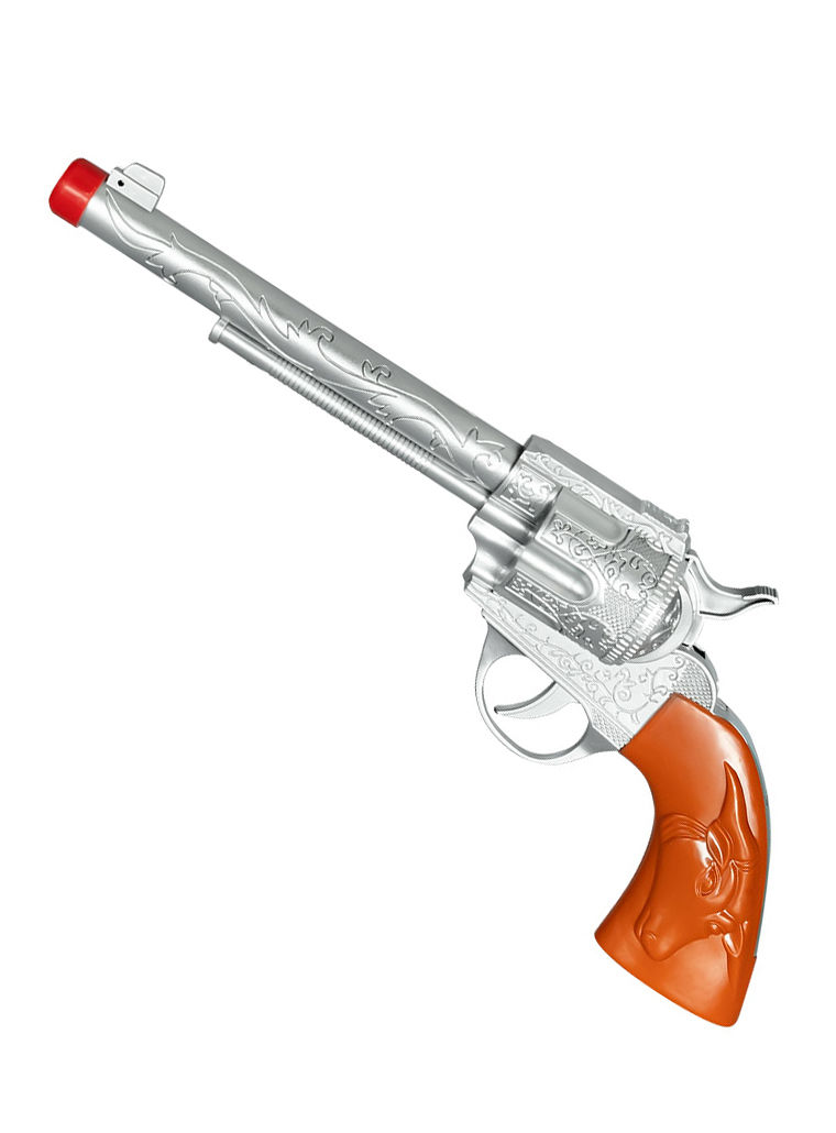 Western revolver met holster