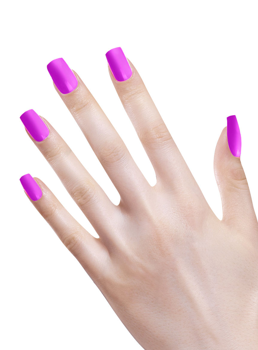 Ombre Fingernägel neonviolett