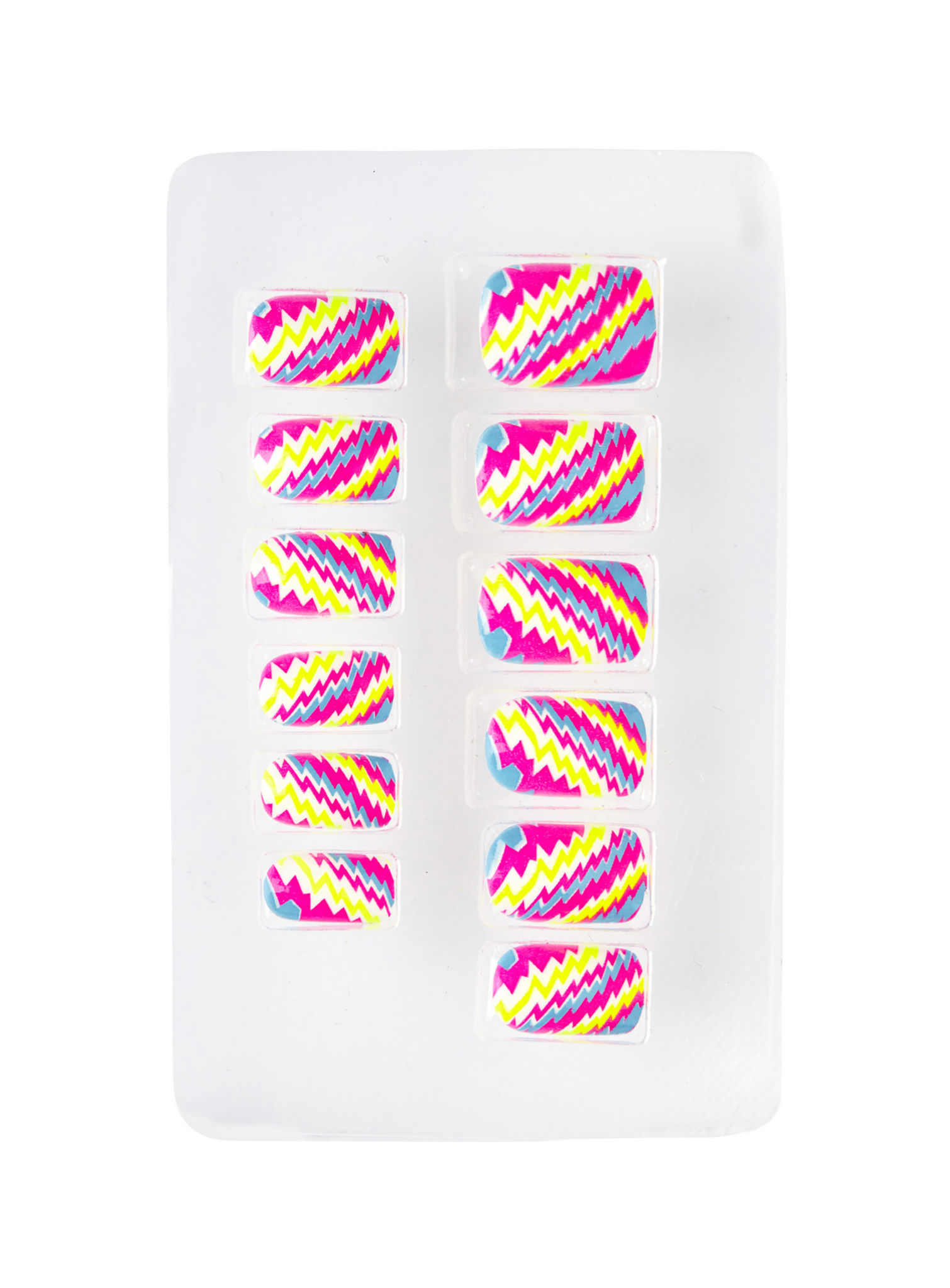 Neon Fingernägel Stripes