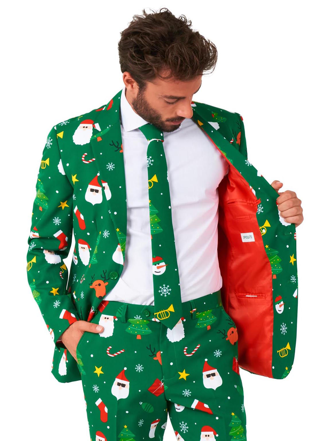 OppoSuits Festivity Green Anzug