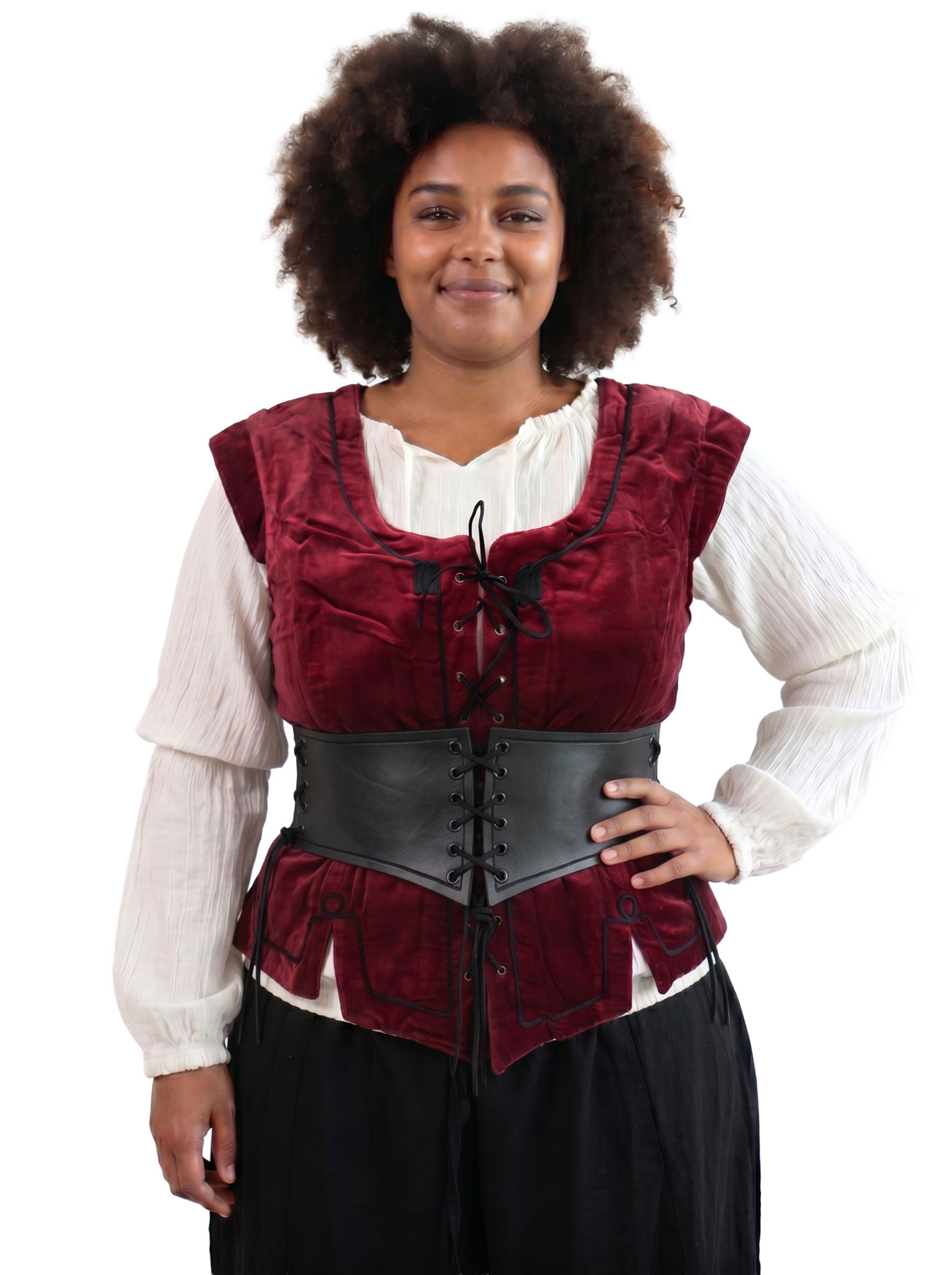 Renaissance Samt-Miederweste - Adrienne
