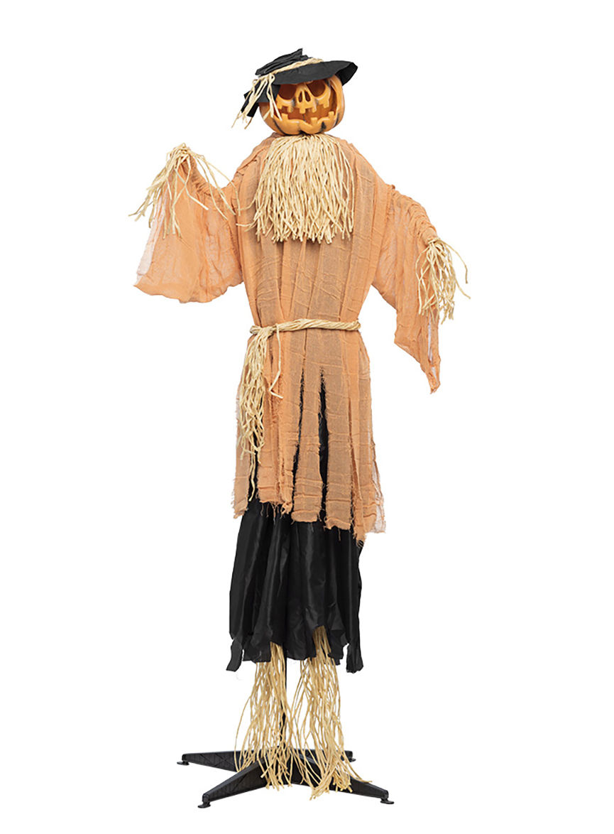 Animierte Vogelscheuche Halloween Deko mit Licht und Bewegungen – 190 cm