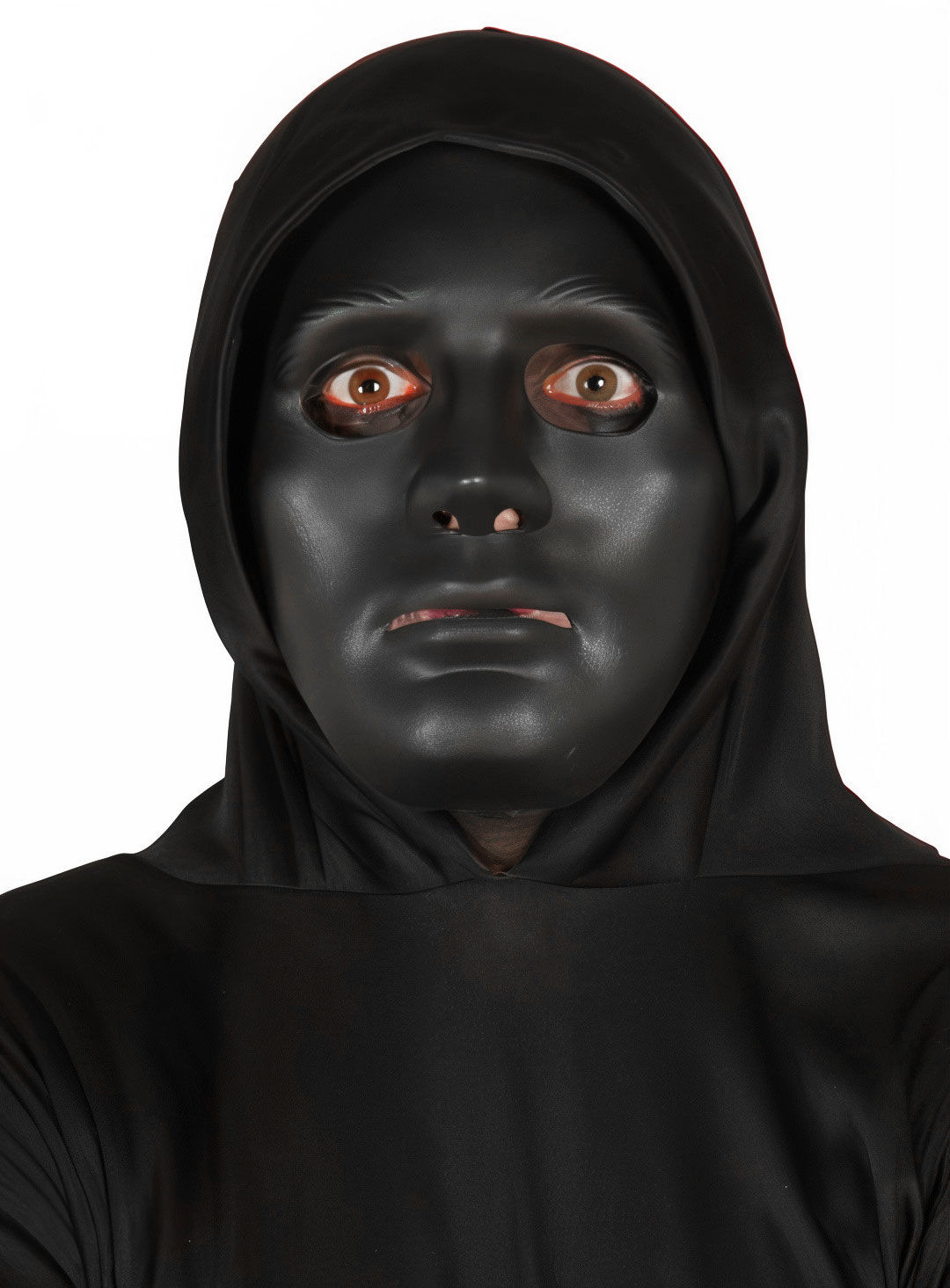 Schwarzer Pantomime Halbmaske