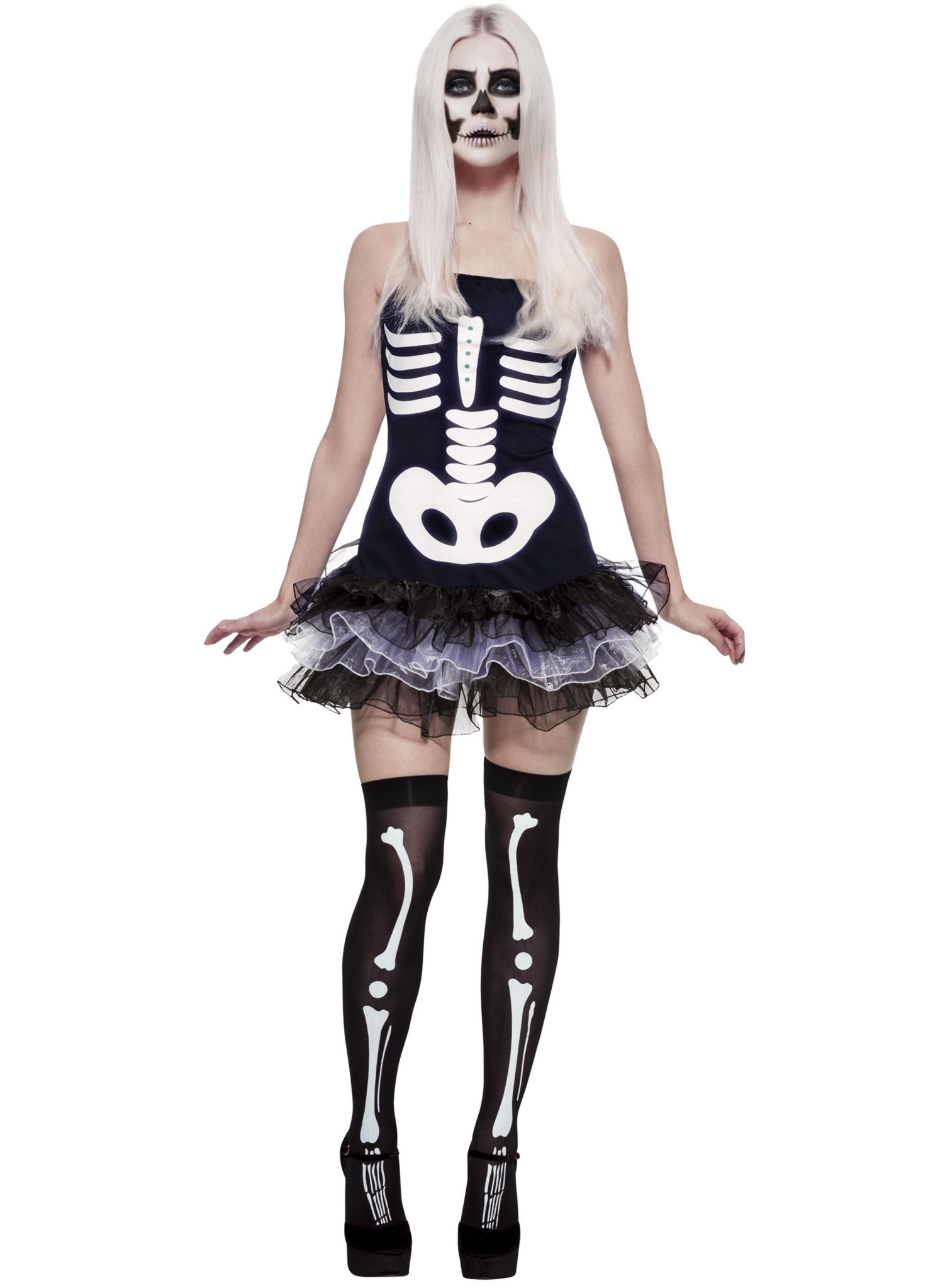Comic Skelett Kleid