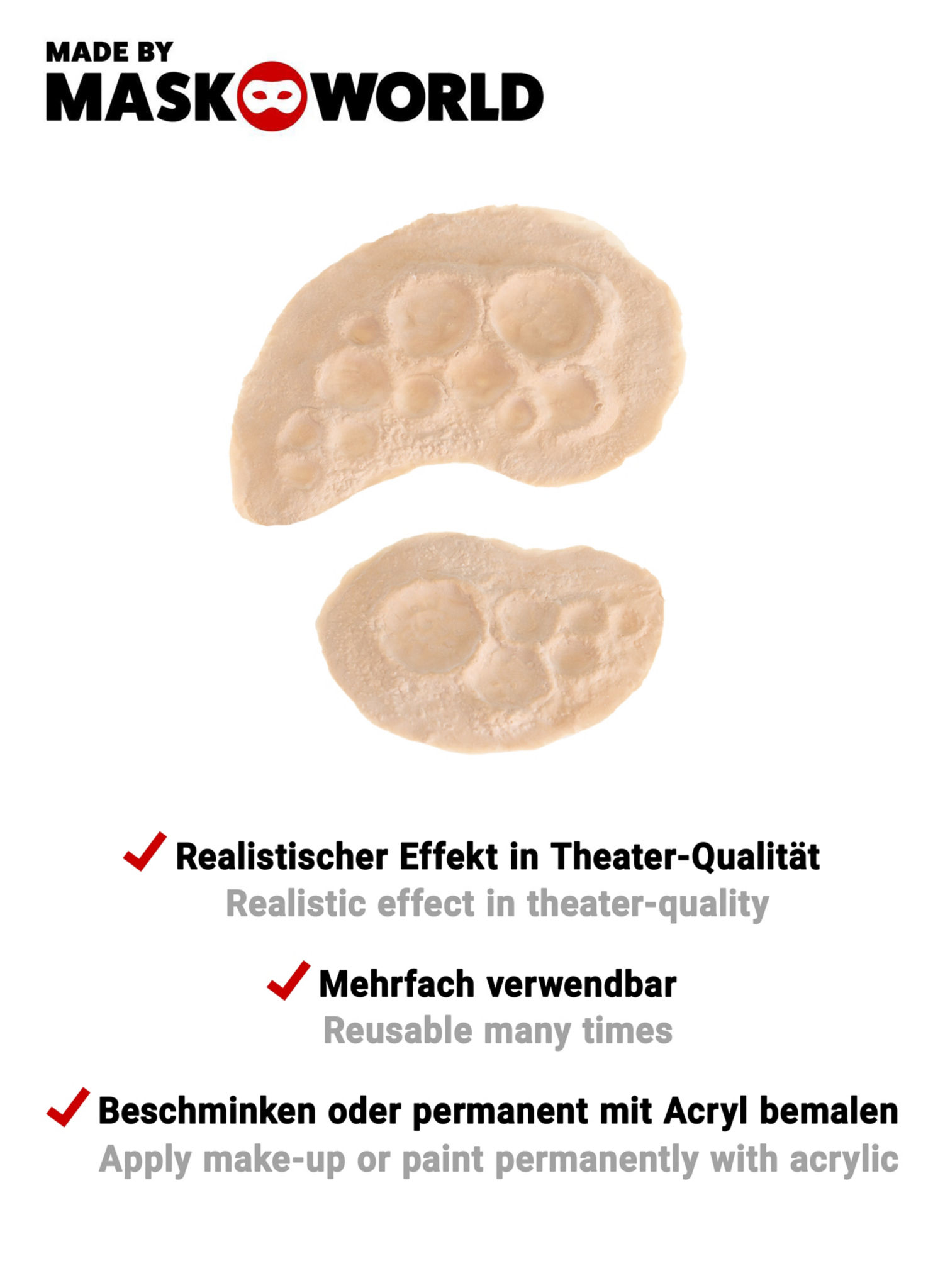 Strahlenbrand Wunden aus Latex