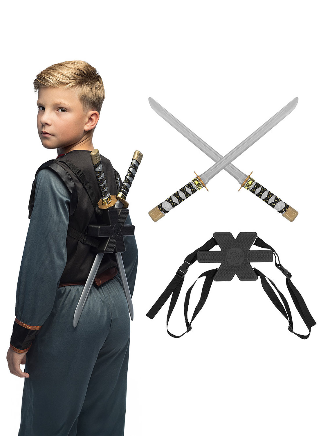 Ninjaschwerter mit Rückenhalter