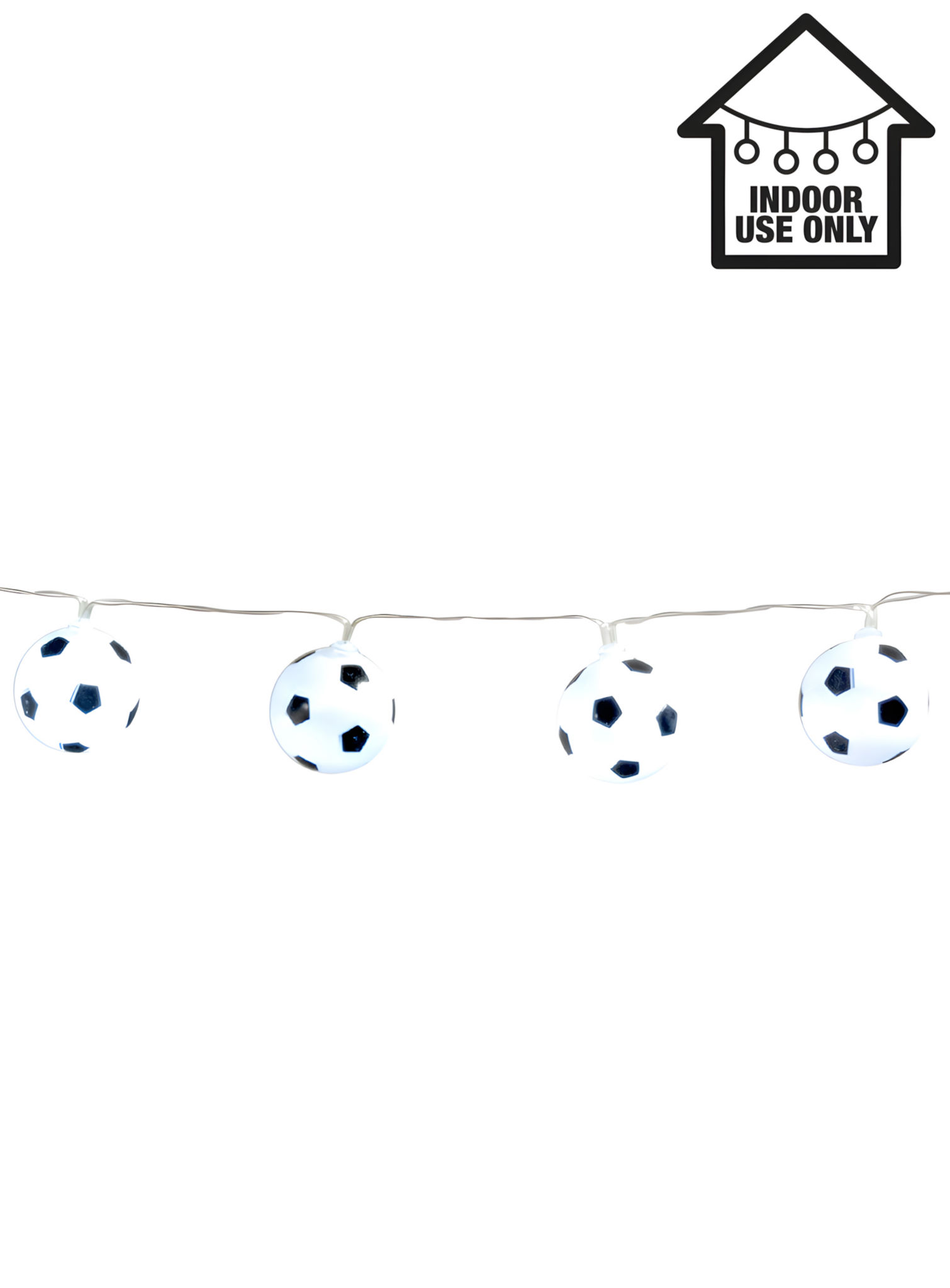 Lichterkette Fußball 140 cm
