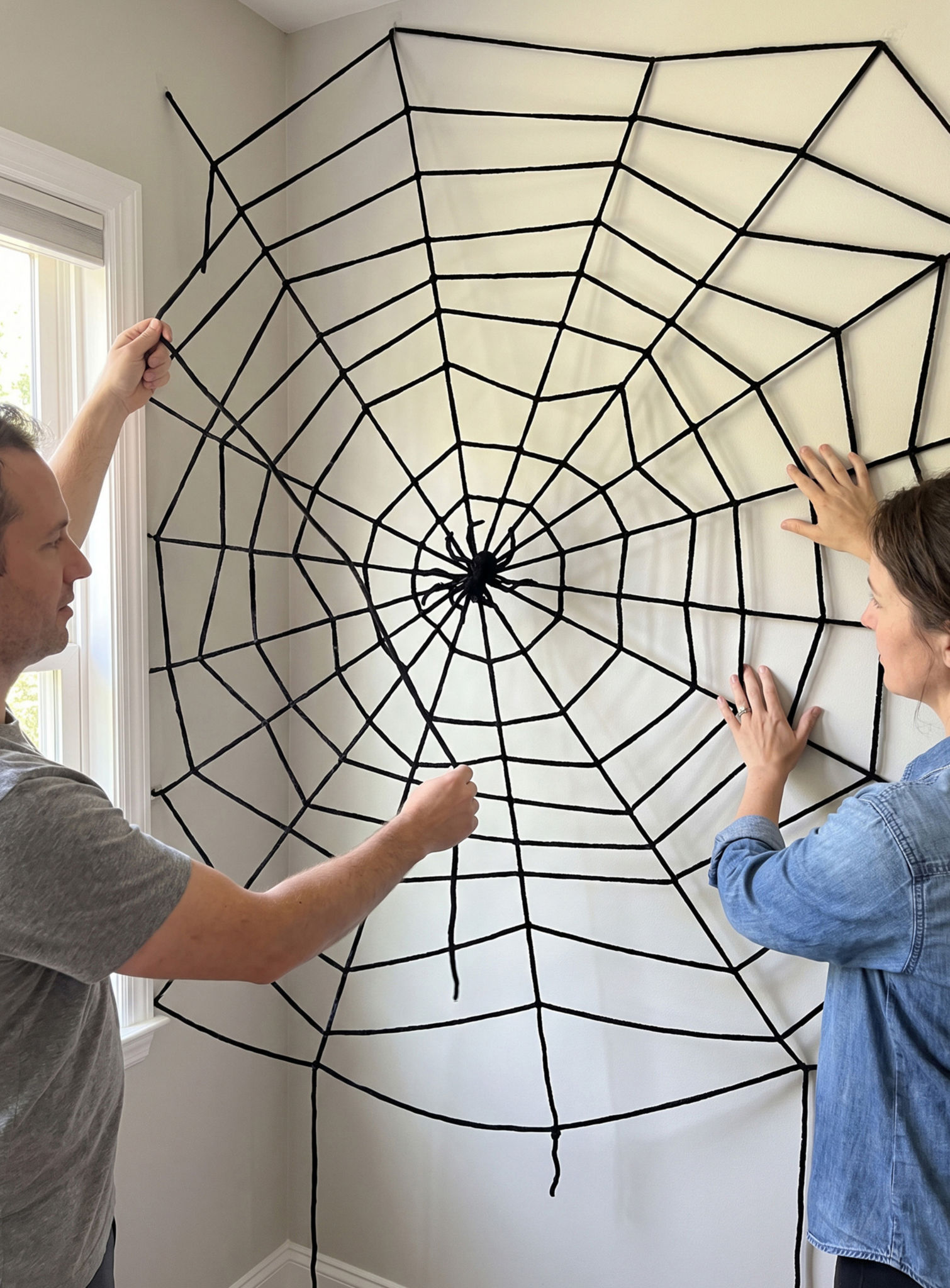 Nylon Spinnenweb Halloween Decoratie 150 cm