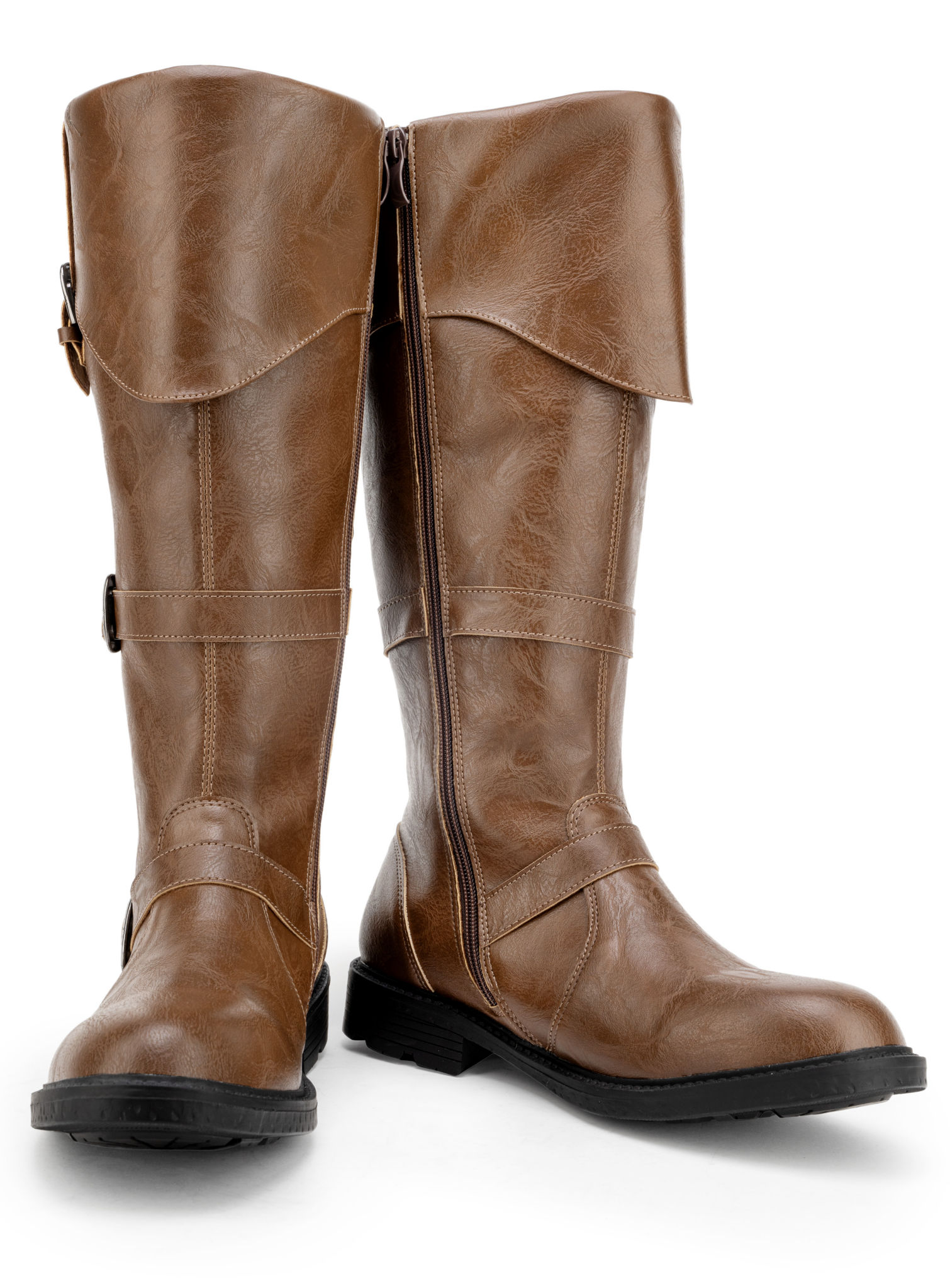 Piratenstiefel Deluxe Herren braun