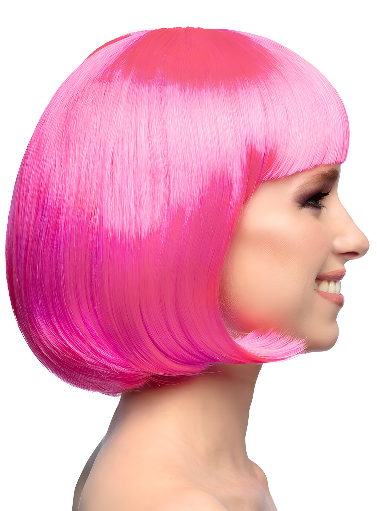 Pagenschnitt pink Perücke