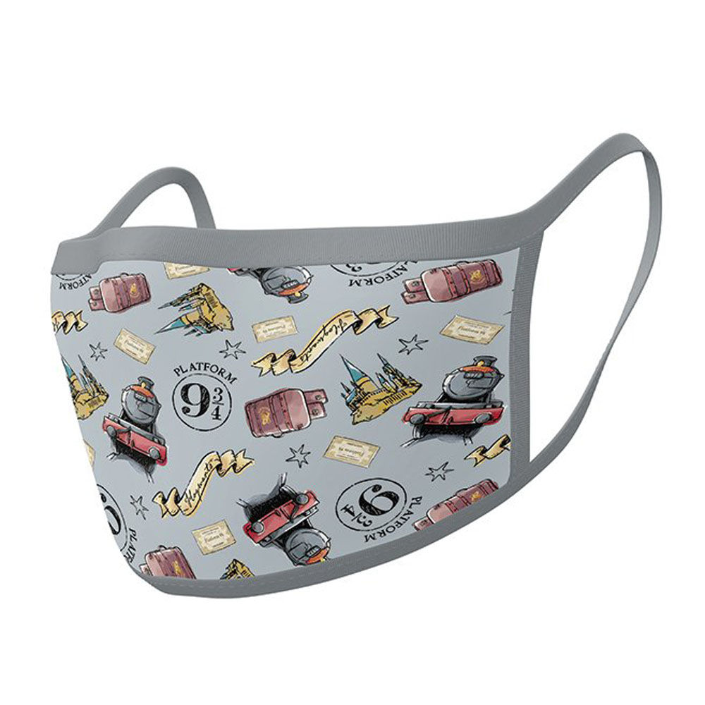 Harry Potter - Hogwarts Express Stoffen Maskers Dubbelpak