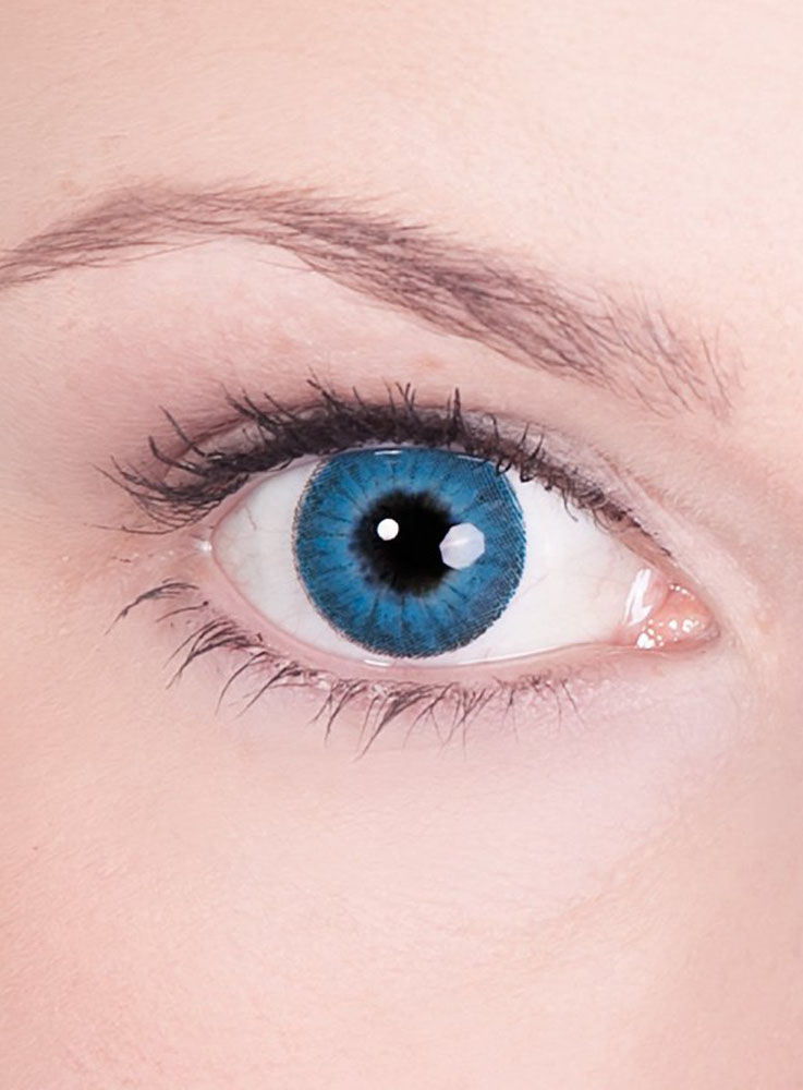 Kontaktlinse Blaue Iris mit Dioptrien