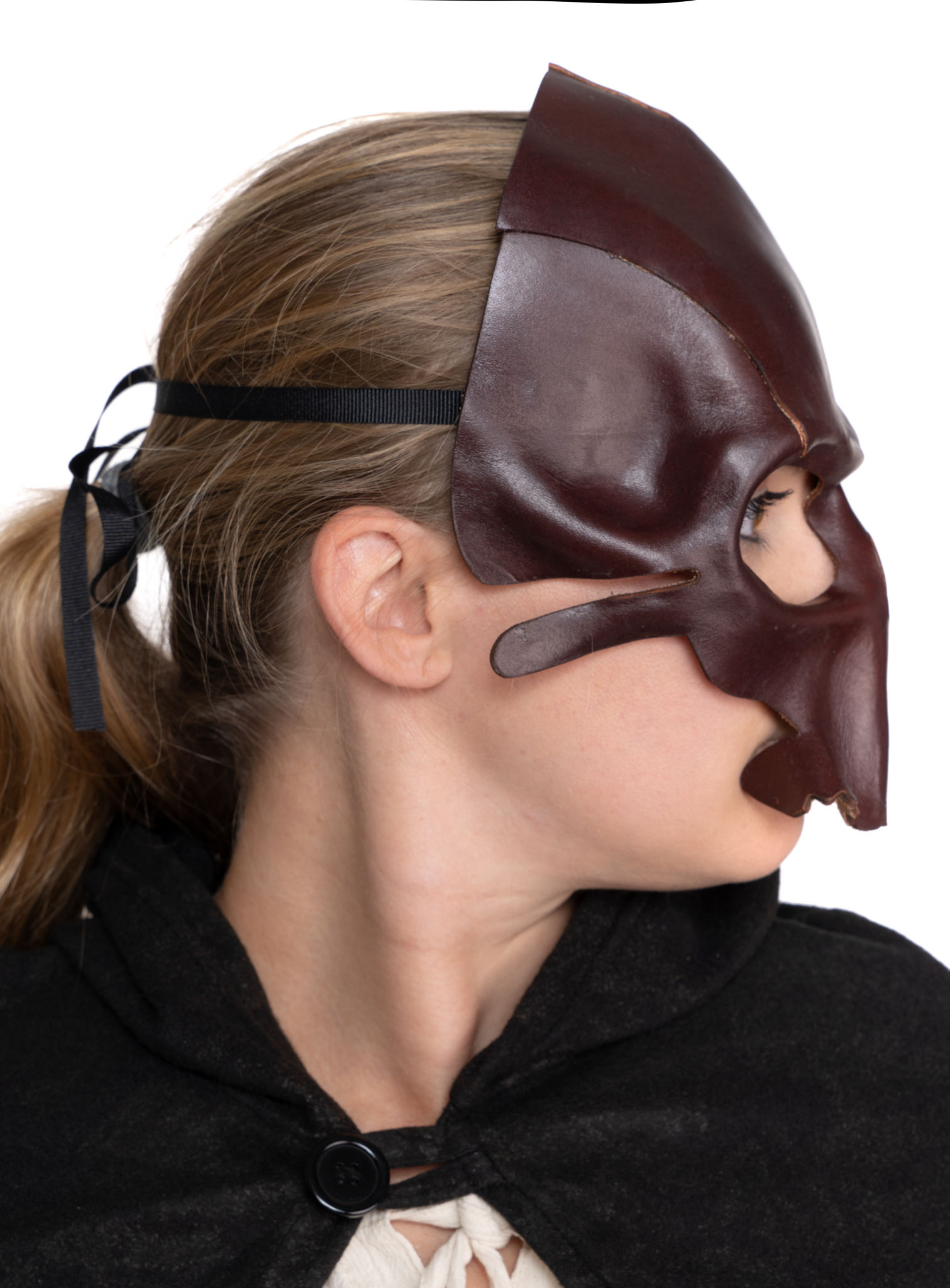 Ledermaske - Totenkopf